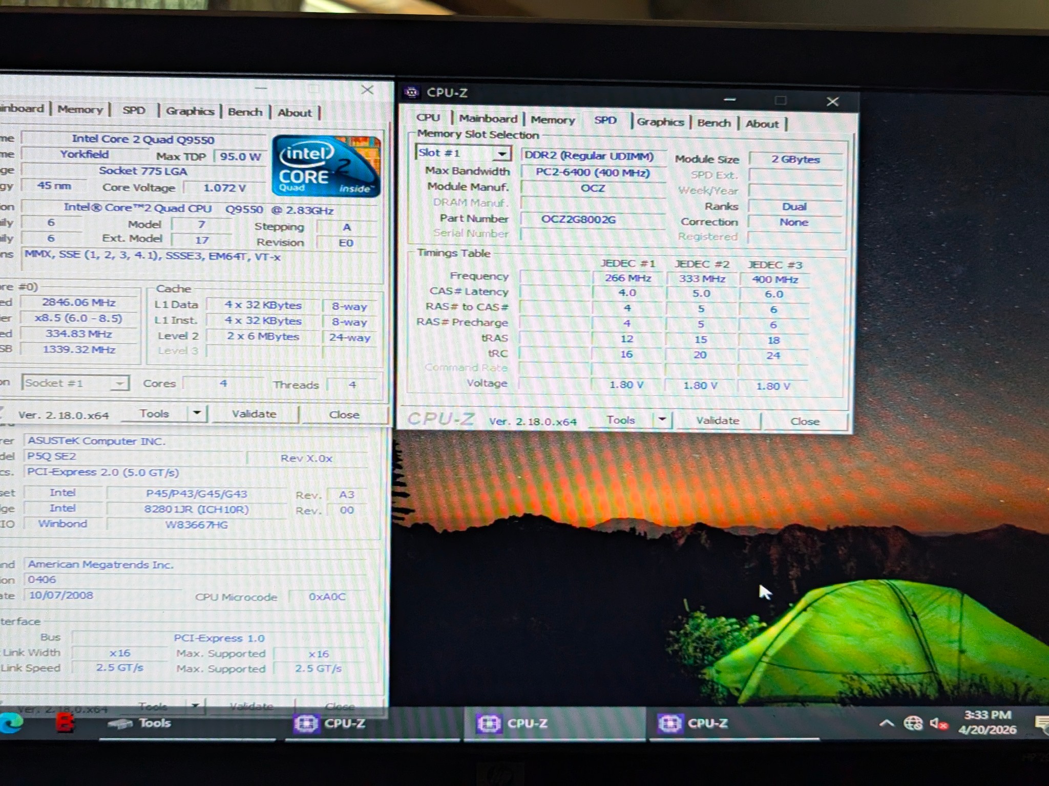 Asus P5q Se2  Socket 775 Retro Beast !