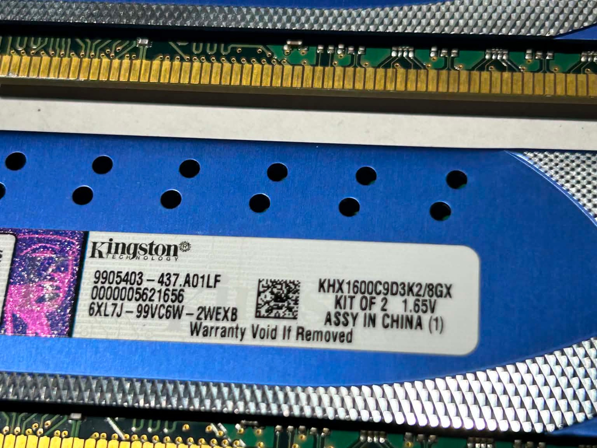 Kingston HyperX 8GB (2x4GB) DDR3-1600MHz RAM Kit