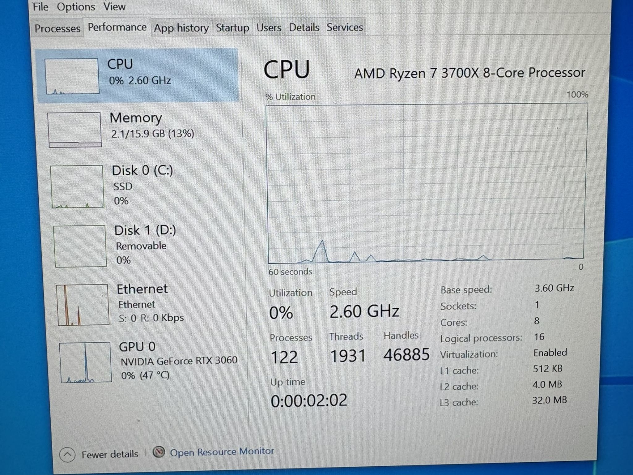 RTX 3060 12GB | Ryzen 3700X | Gaming PC | 16GB | WIFI