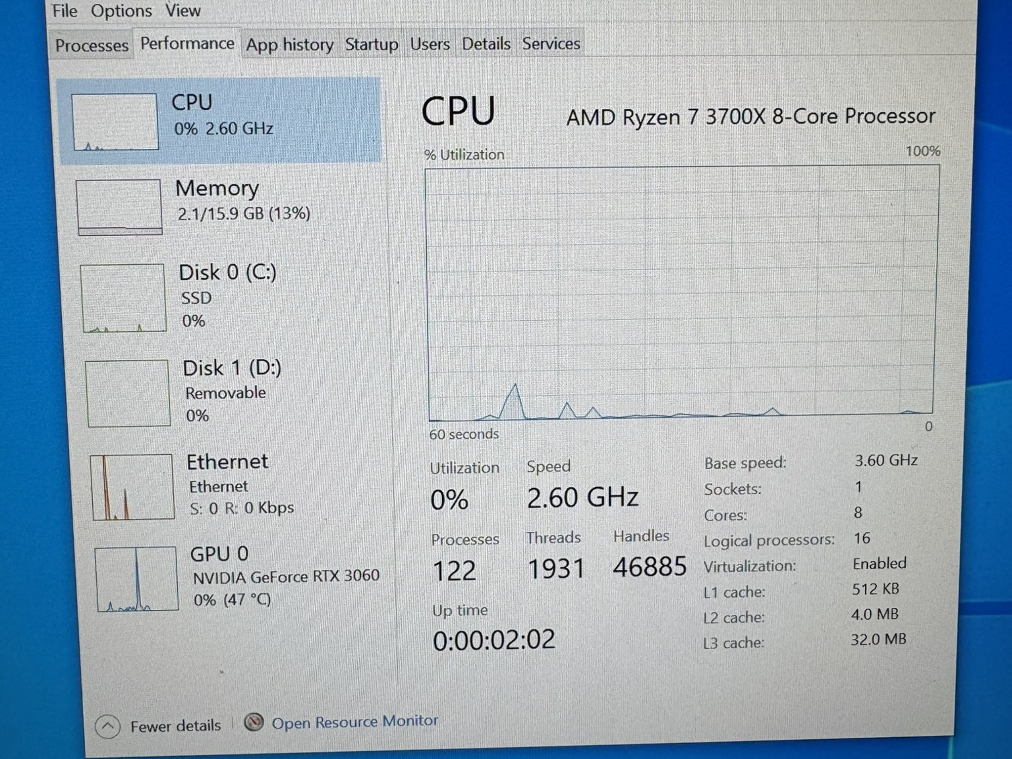 RTX 3060 12GB | Ryzen 3700X | Gaming PC | 16GB | WIFI