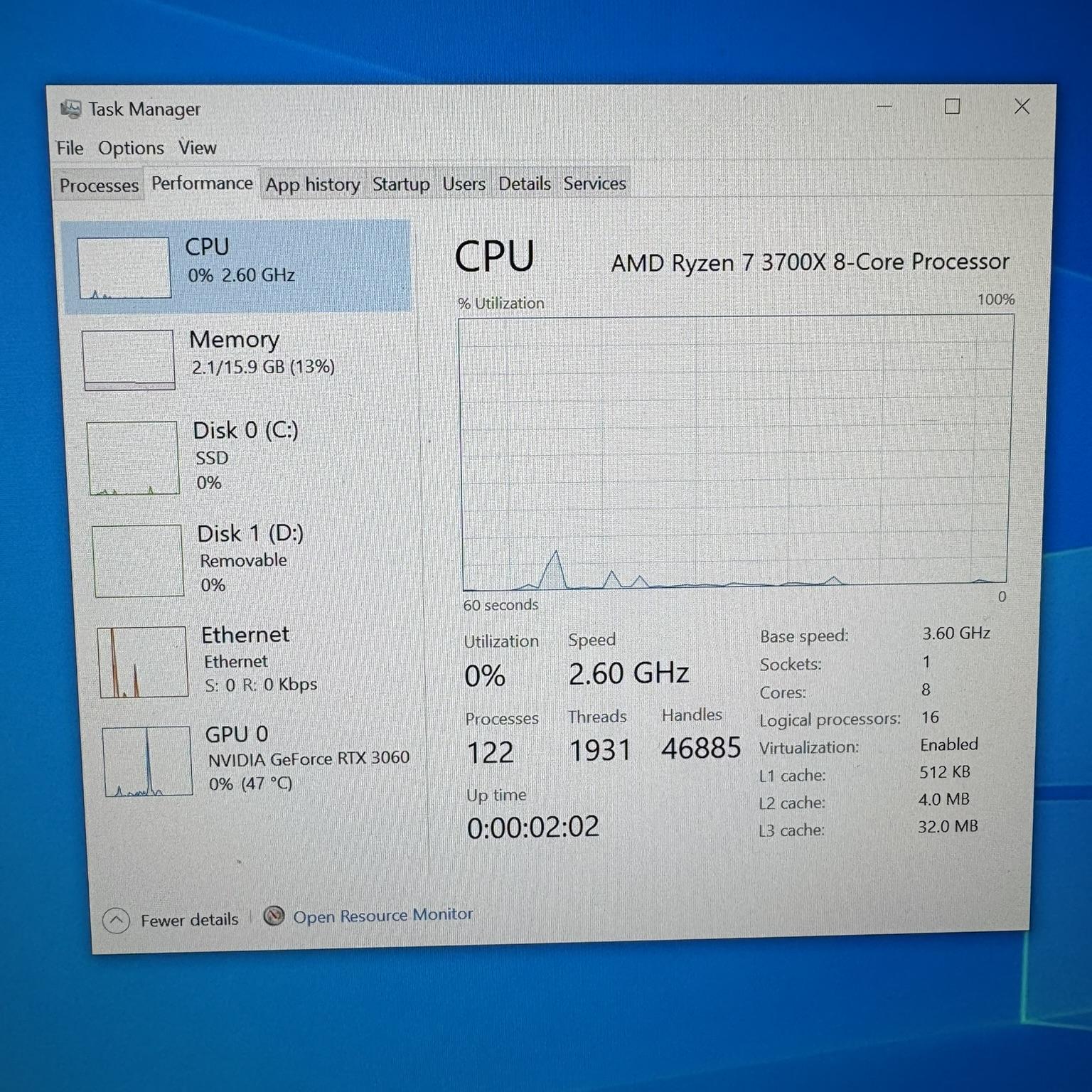 RTX 3060 12GB | Ryzen 3700X | Gaming PC | 16GB | WIFI