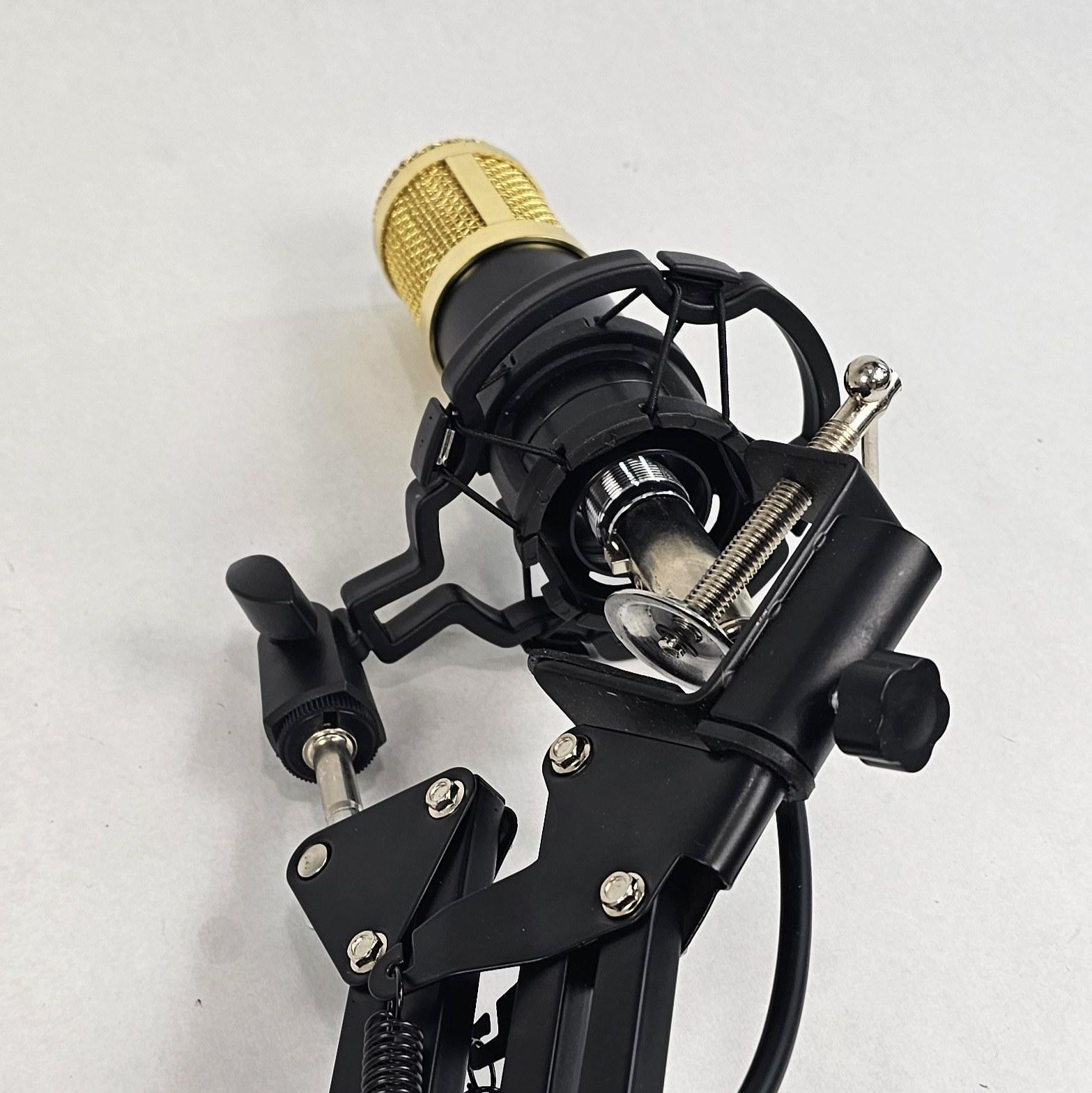 Microphone with Arm Stand, Shock Mount and Pop Filter - 3.5mm