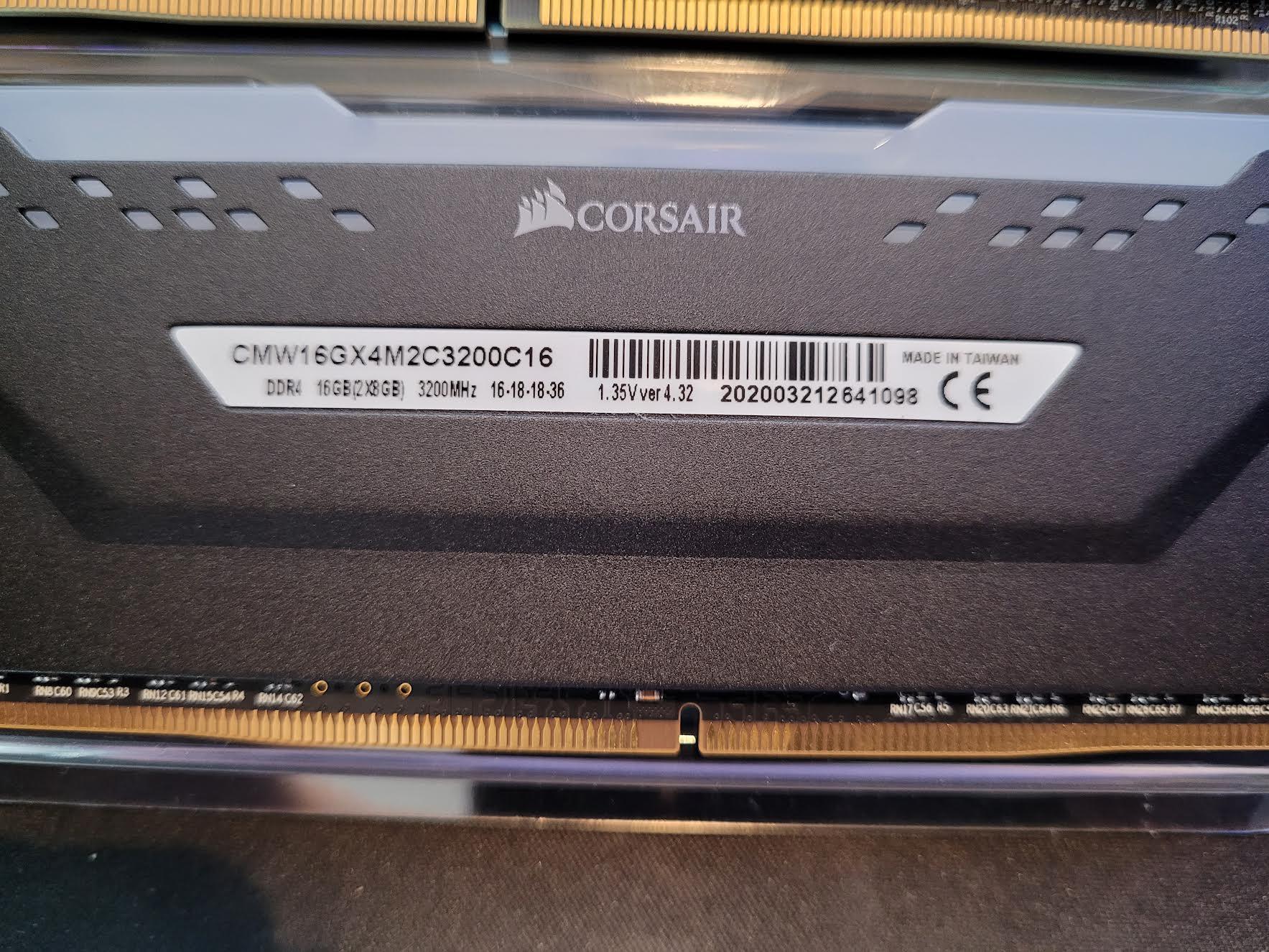 Corsair Vengeance RGB Pro 16GB(8GB*2) DDR4 3200MHz CL16 RAM