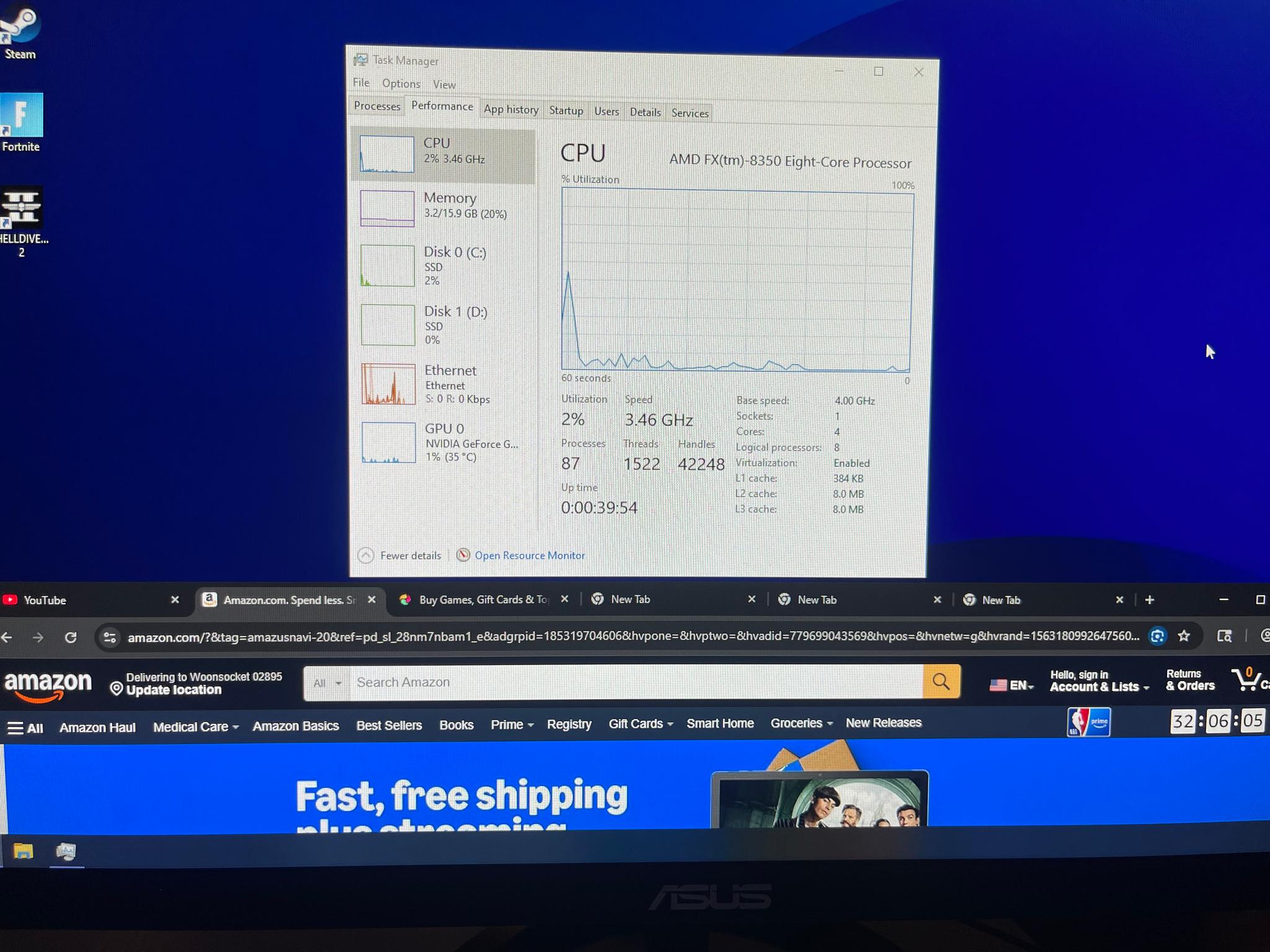 GTX 1660 TI Gaming desktop (upgraded prebuilt ) please read description