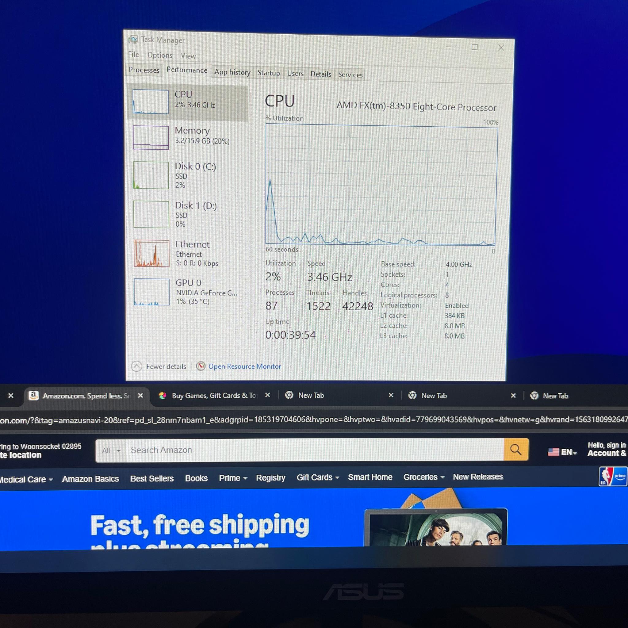 GTX 1660 TI Gaming desktop (upgraded prebuilt ) please read description