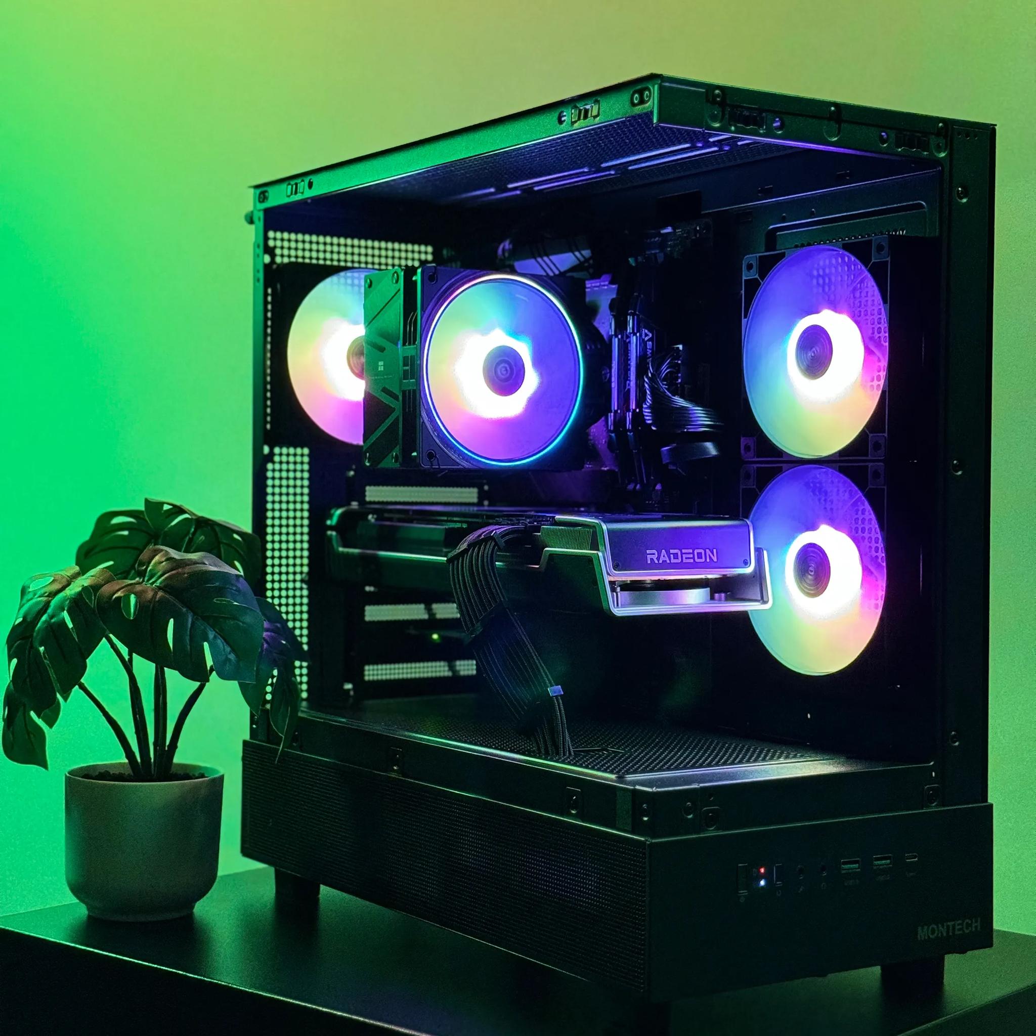 Swift XR- Radeon RX 6750 XT 12 GB VRAM, AMD Ryzen 5 5600X, ROG Strix MOBO, 1TB SSD, 32GB RAM, 750w