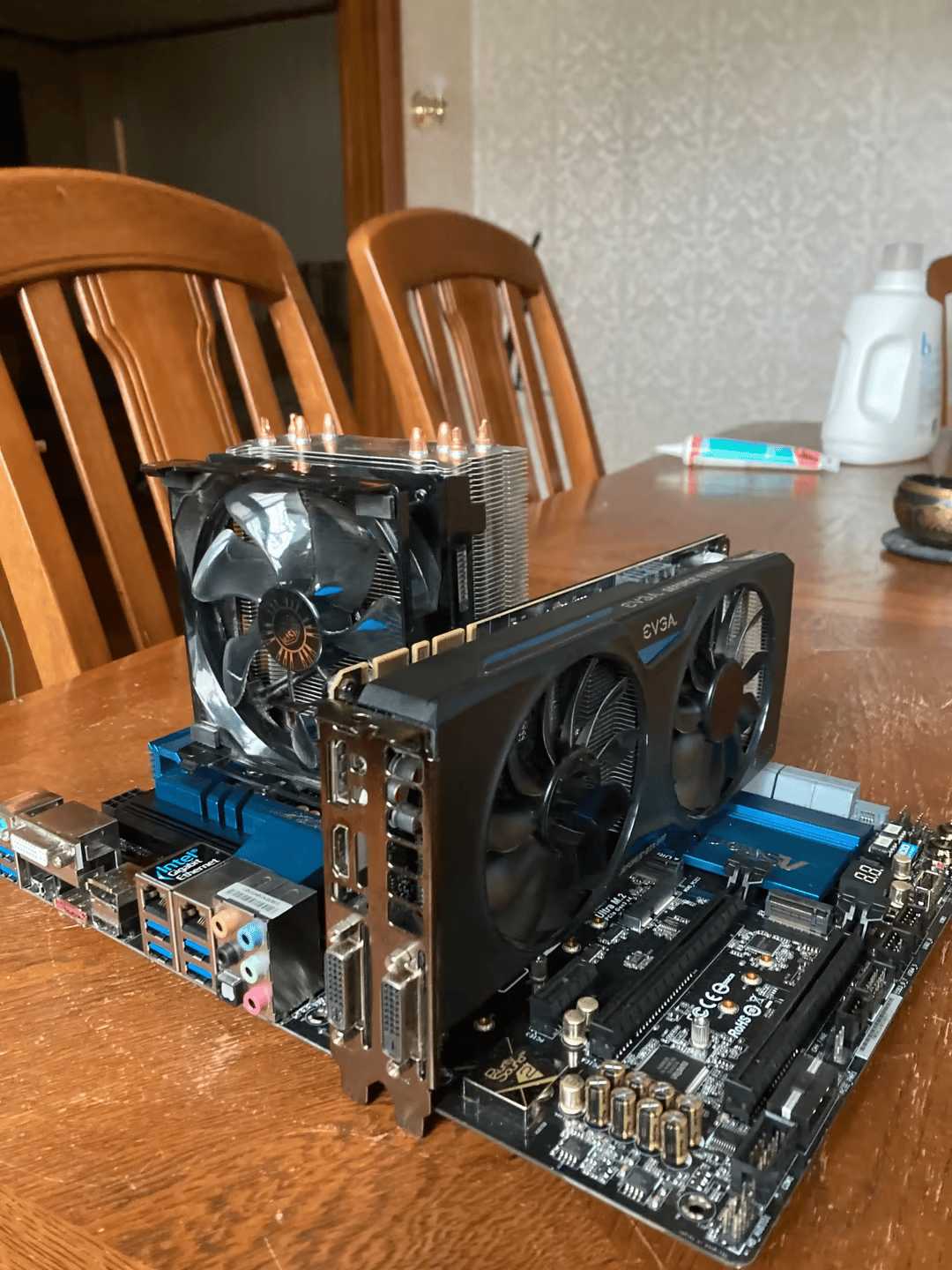 CPU GPU MOTHERBOARD RAM PSU HDD COMBO EVERYTHING FOR A GAMING PC EXCEPT A CASE!