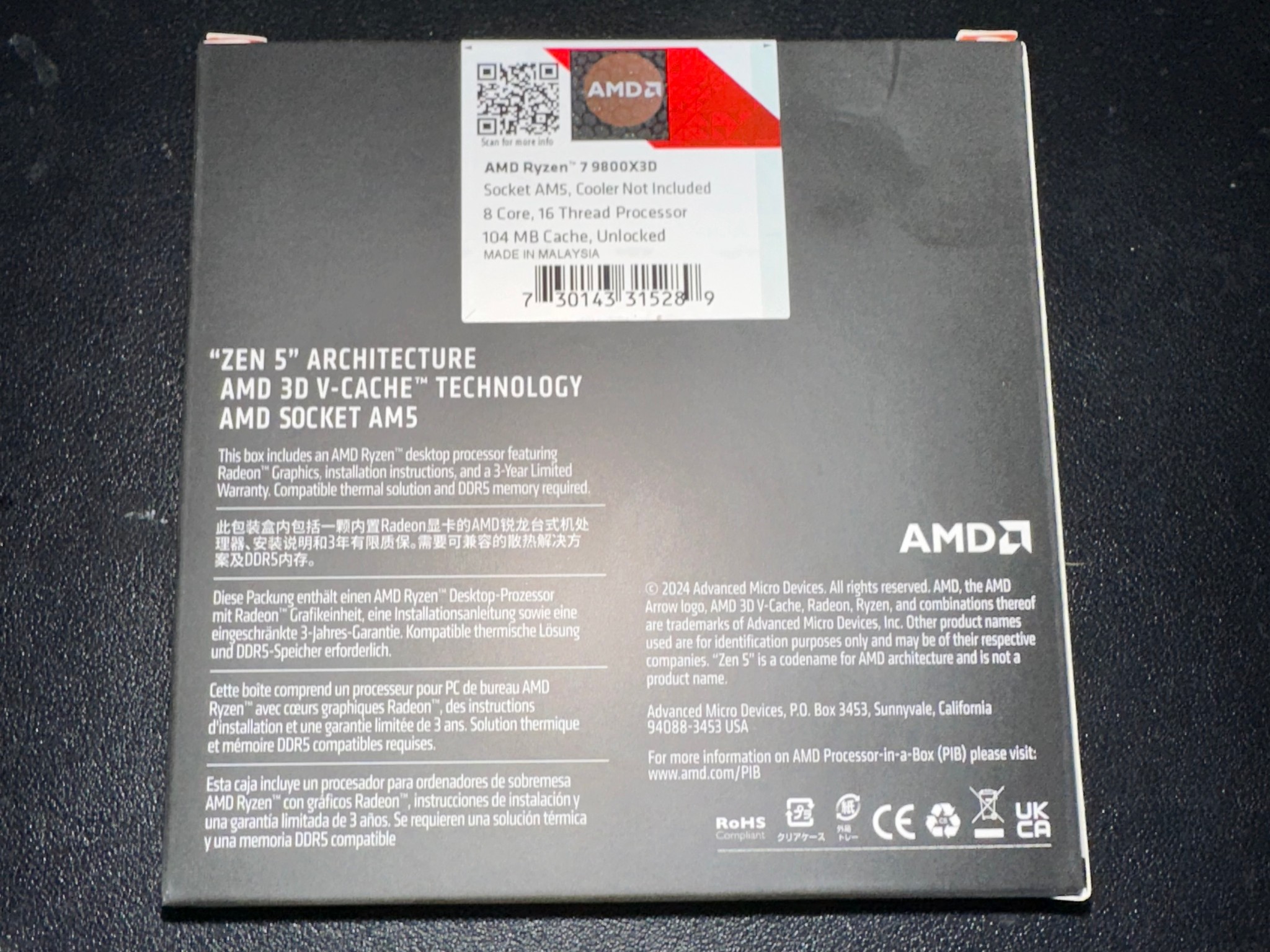 AMD Ryzen 7 9800X3D