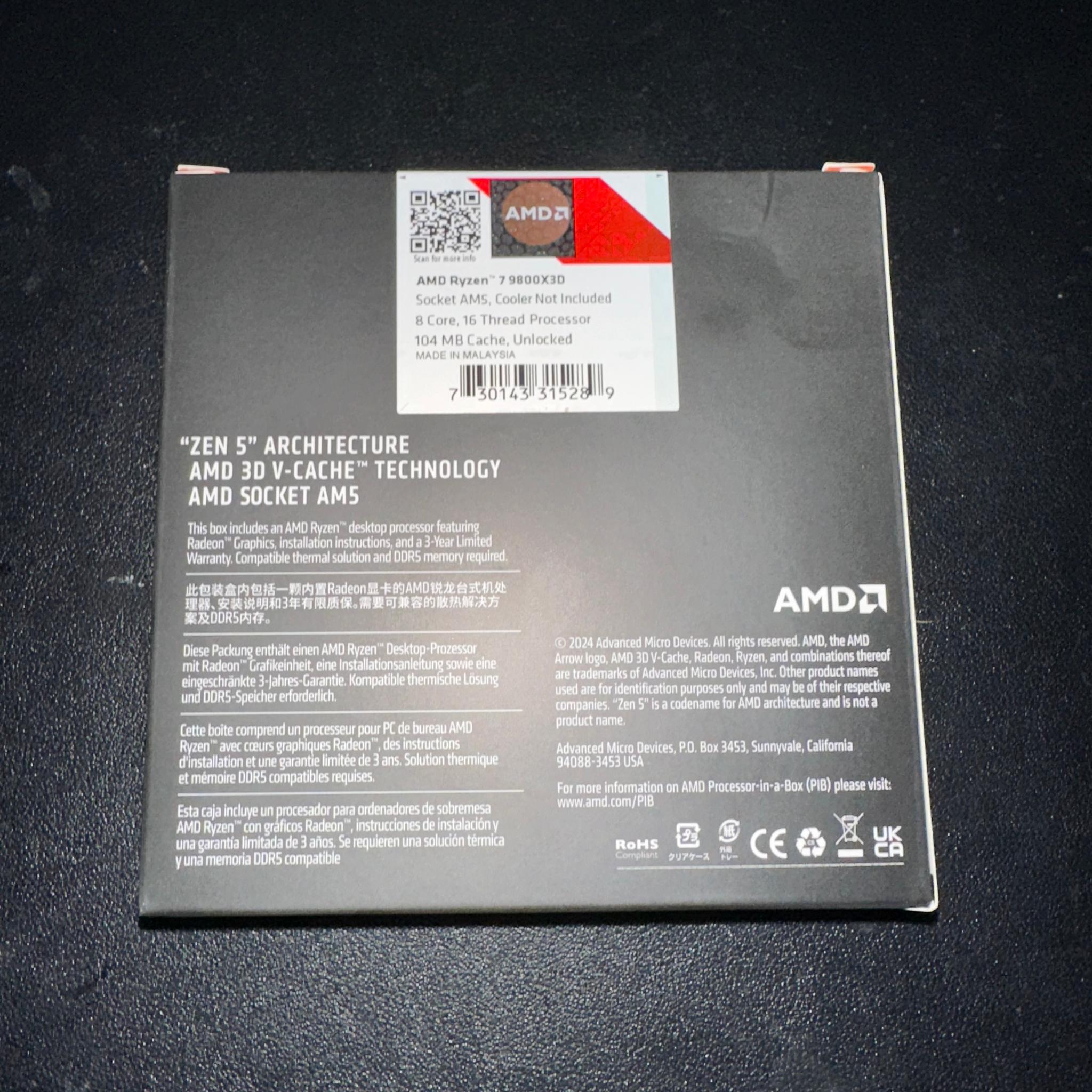 AMD Ryzen 7 9800X3D