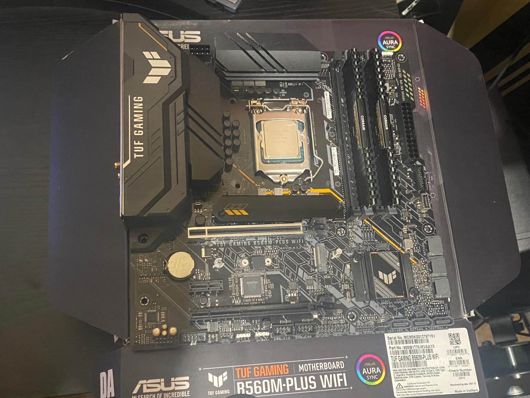 I7-11700KF+B560m wifi+16gb ddr4