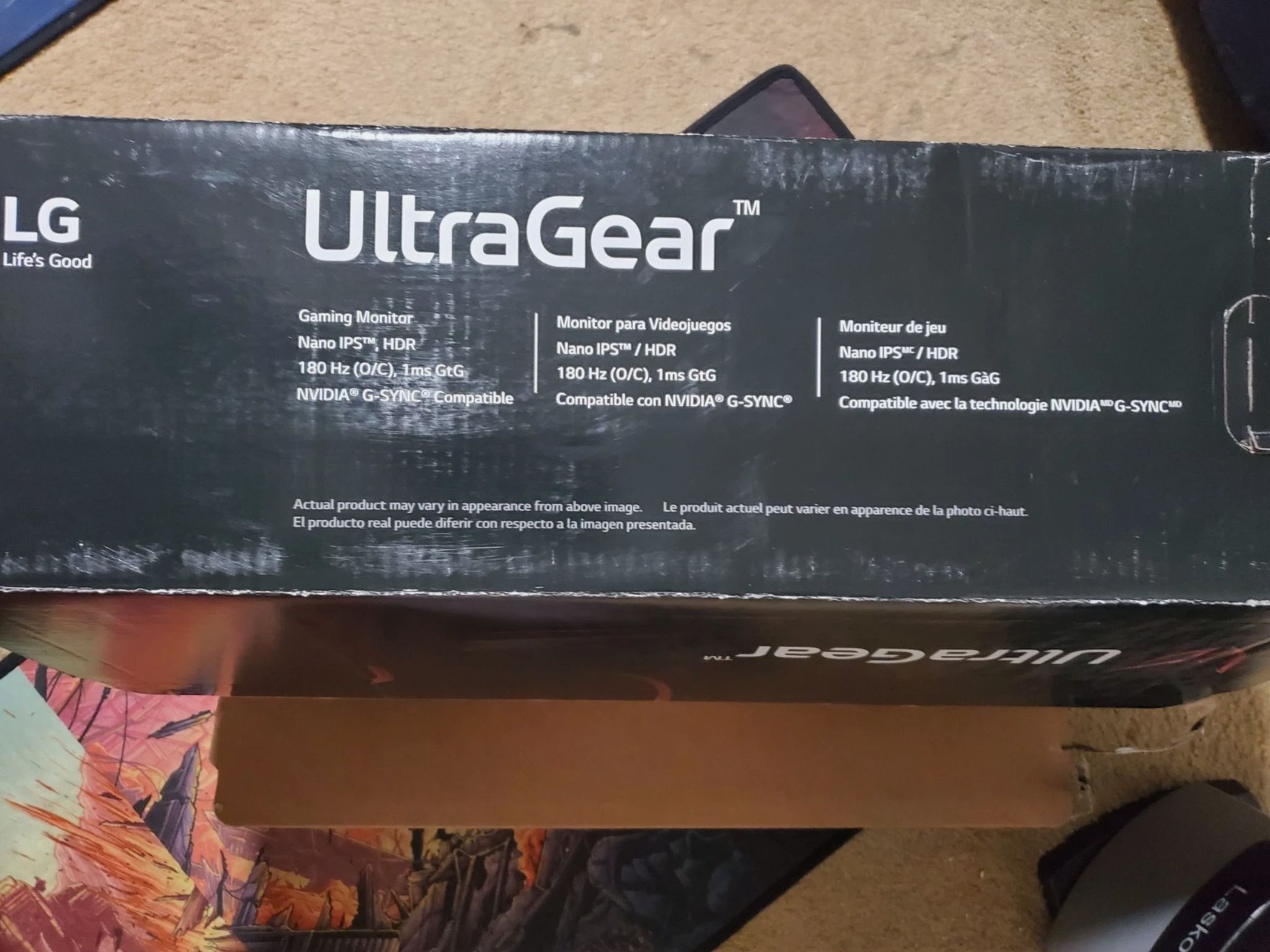 LG UltraGear 27GP850-B 27" 2k QHD 2k 180Hz OC Nano IPS Gaming Monitor w/ ORG box