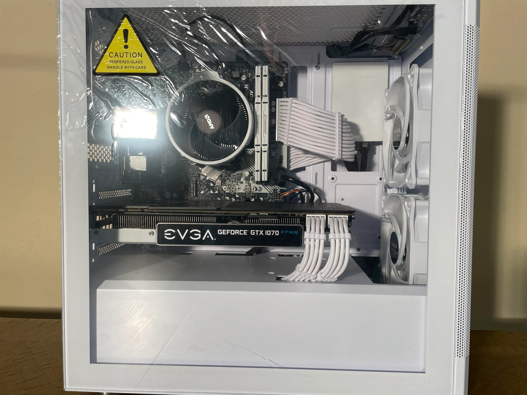 White RGB Gaming PC | Ryzen 5 3600 | GTX 1070 | 16GB DDR4 | 480GB SSD | Windows 11