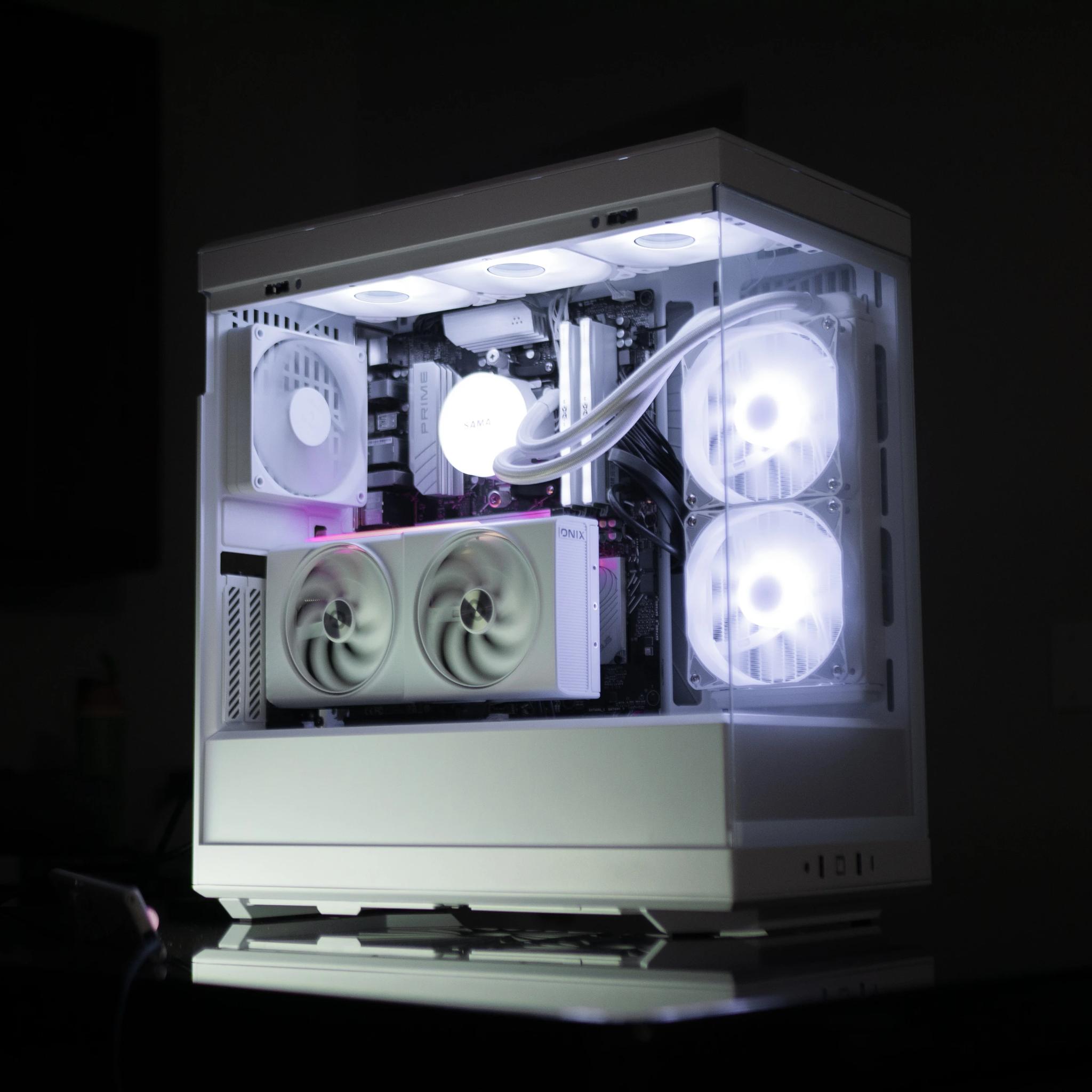 ARC B580 - AM5 Ryzen 7600x - 32gb DDR5 6000 - 1TB NVME - 240MM AIO - White Gaming PC