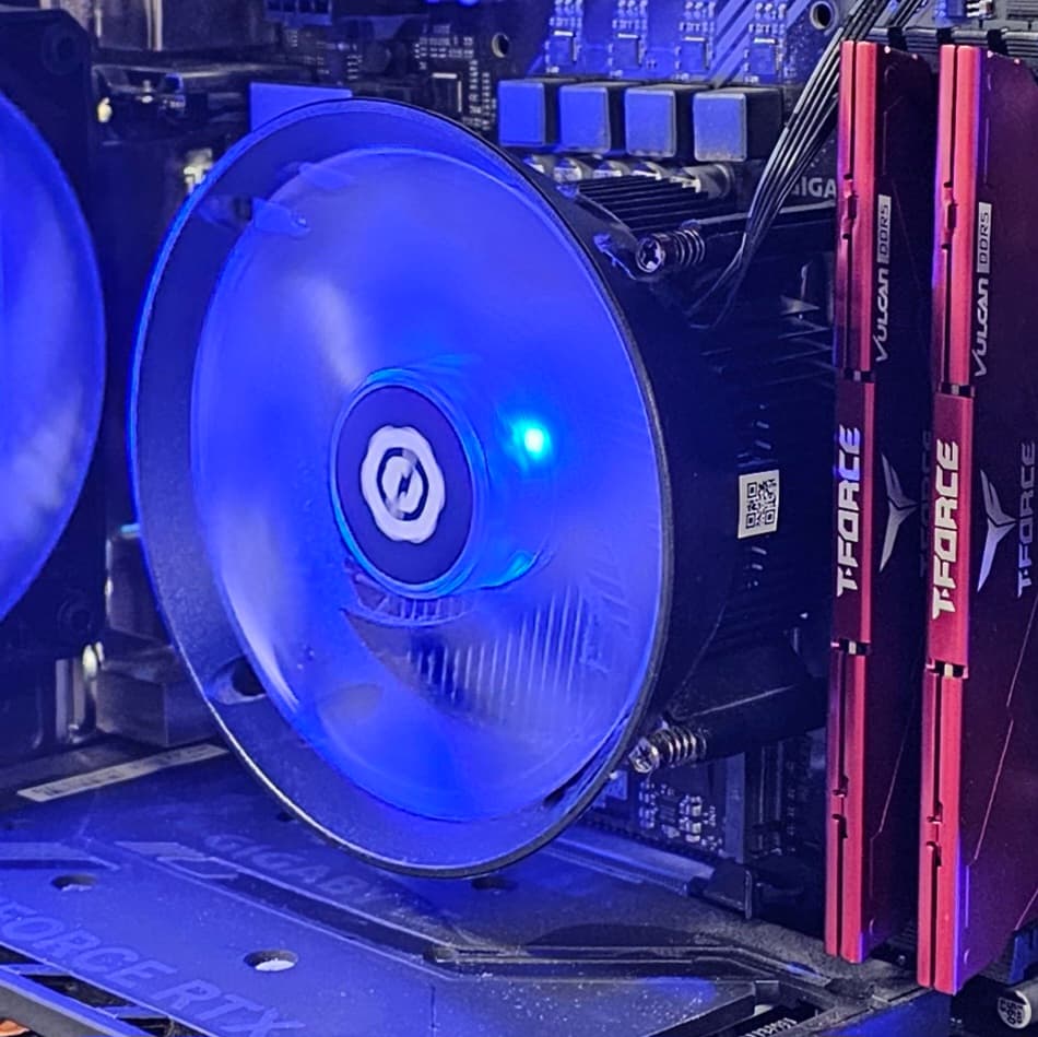 CPU Air Cooler with RGB LED Fan for Intel LGA1700