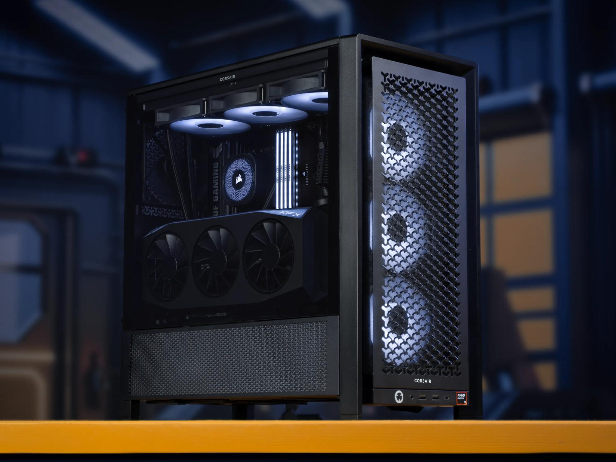 “Corpo-Z ” RX 9070 XT Ryzen 9 7950X3D 32GB Windows 11 2TB 4K Gaming PC Competition Powerhouse