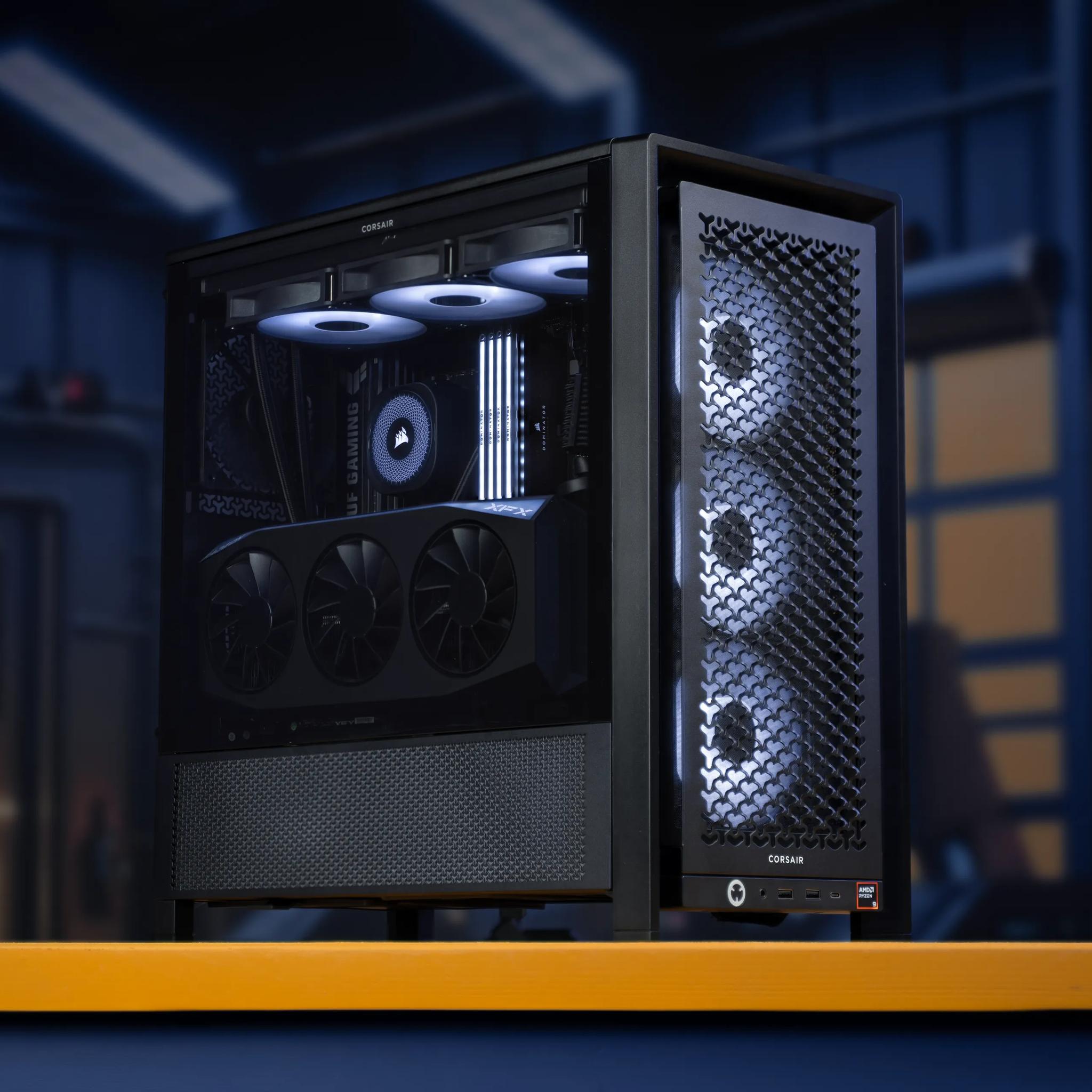 “Corpo-Z ” RX 9070 XT Ryzen 9 7950X3D 32GB Windows 11 2TB 4K Gaming PC Competition Powerhouse