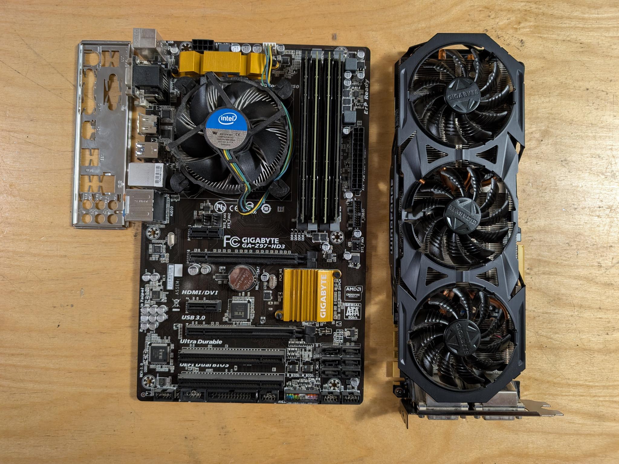 Core i5 4690K + Z97 motherboard+ 16GB ddr3 + GTX 970 4GB