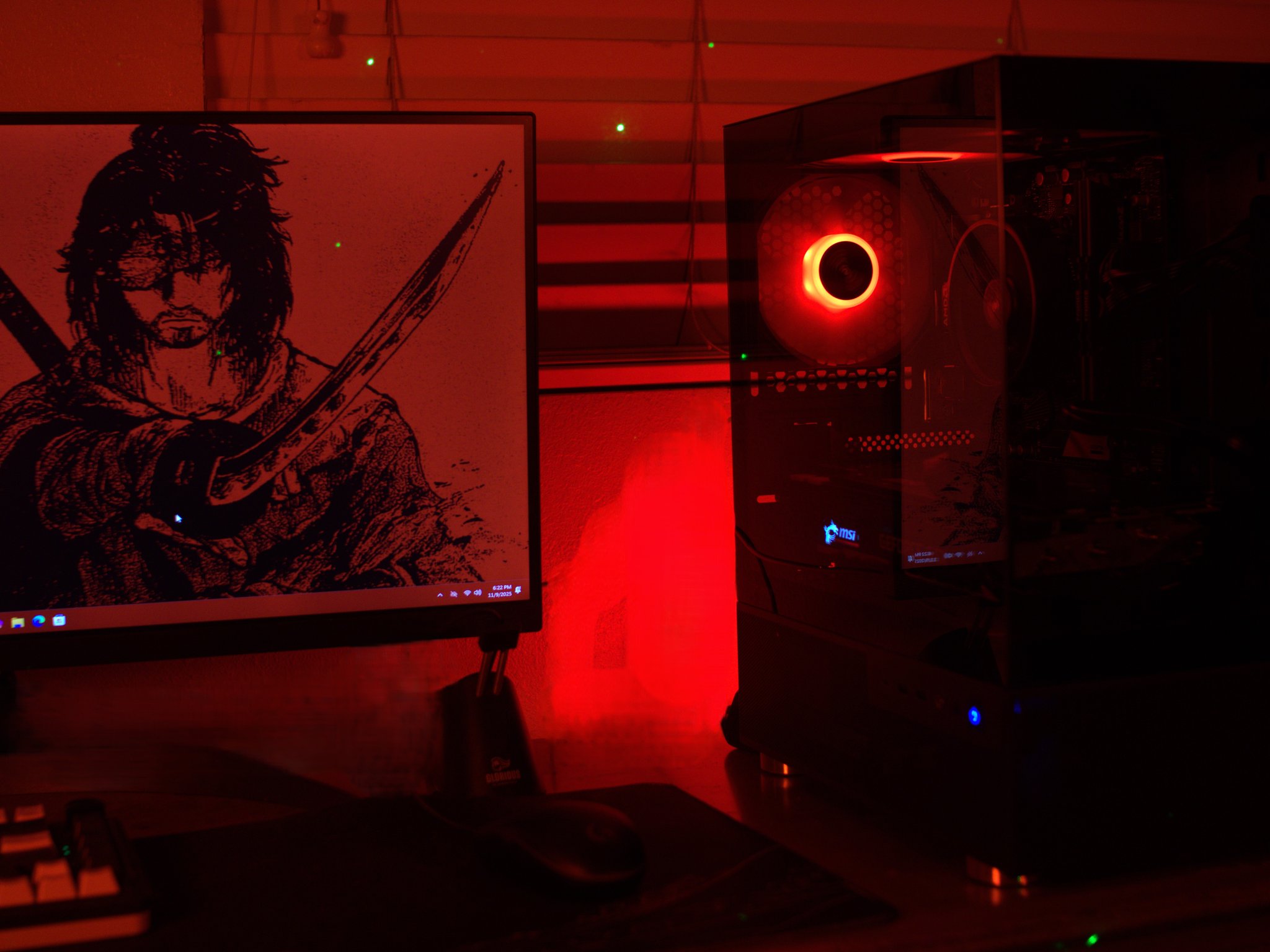 Ryzen 5 3600 & MSI 1080 Ti Custom Gaming PC - Red Samurai 🥷🏻🔴