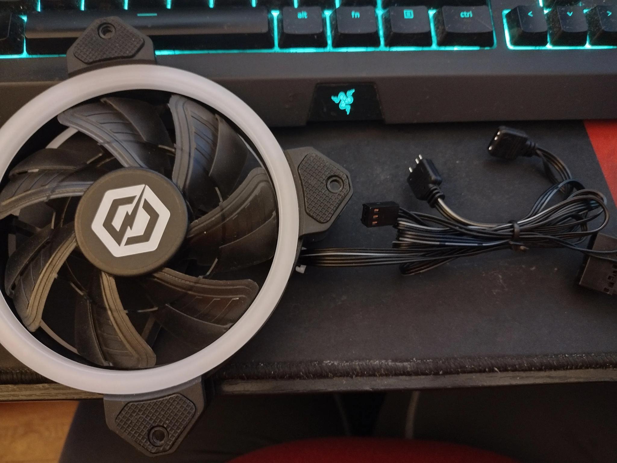 120mm green rgb case fan