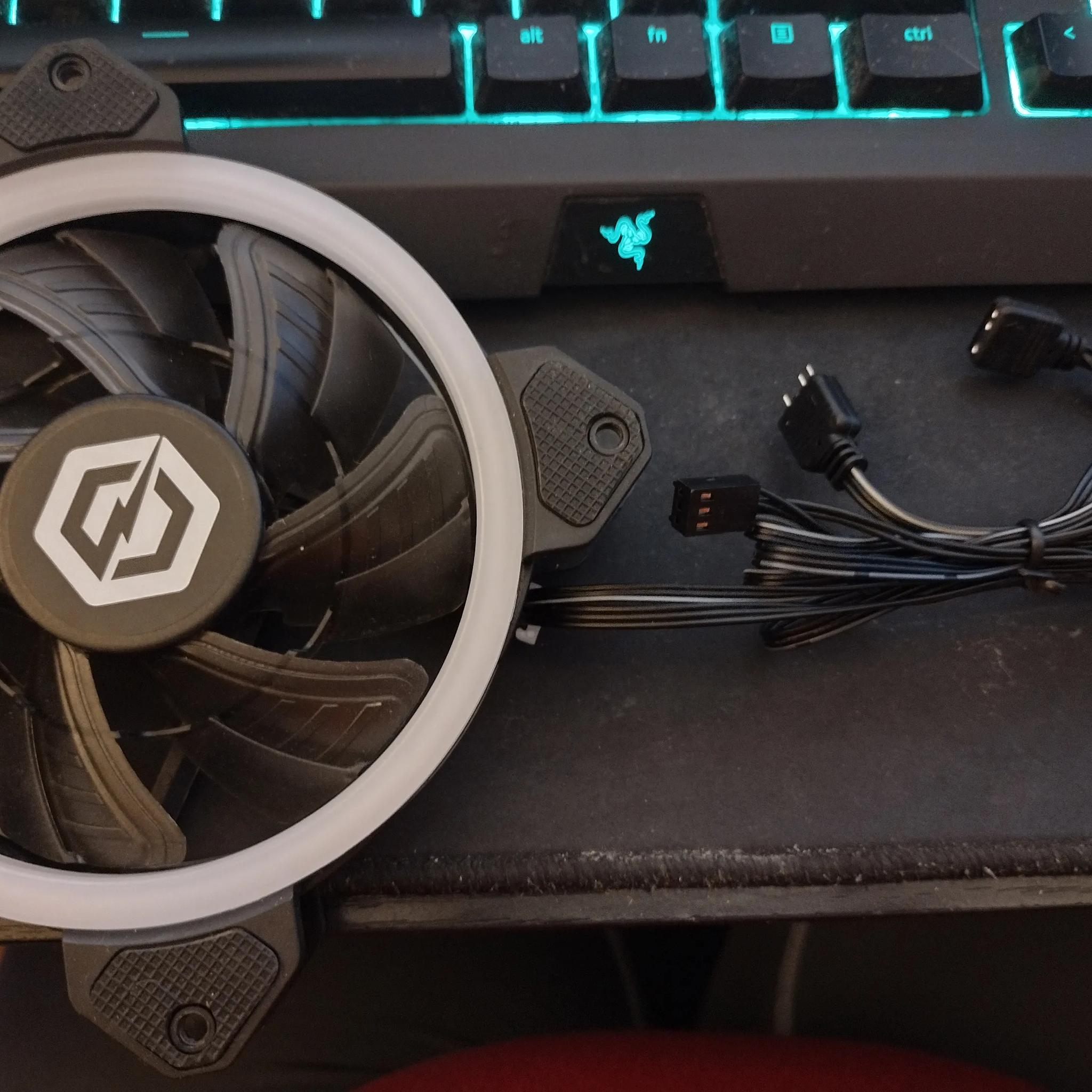 120mm green rgb case fan