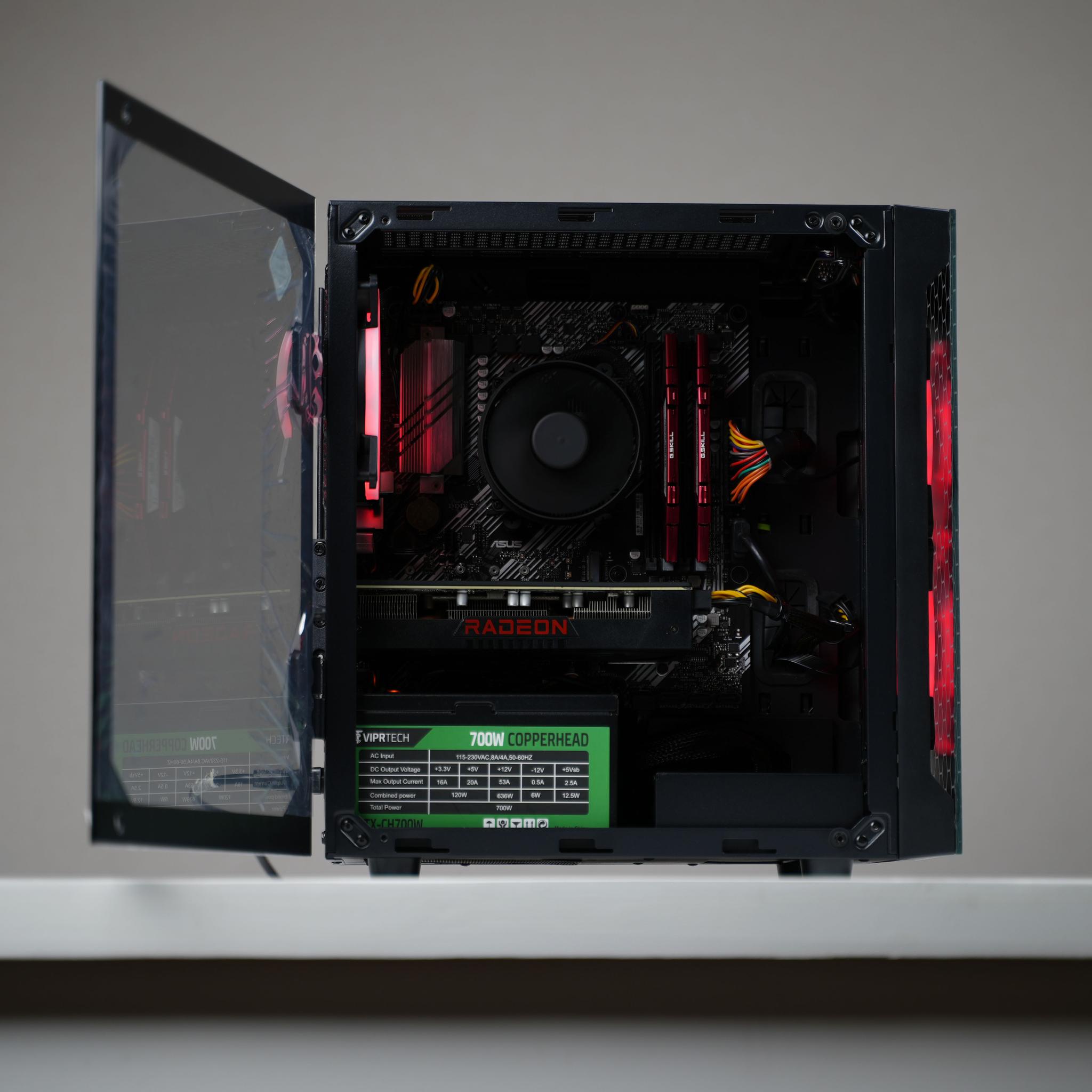 “6000FORM” RX 6600XT Ryzen 5 5600G 16GB .5TB Windows 11 PRO Gaming PC Powerhouse
