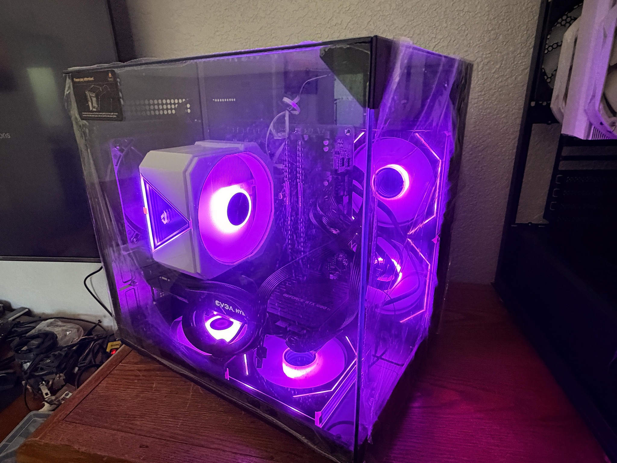 4K Gaming PC Ryzen 5 3600 GTX 1080 Ti Hybrid 11GB 16GB RAM 1TB NVMe RGB Win11