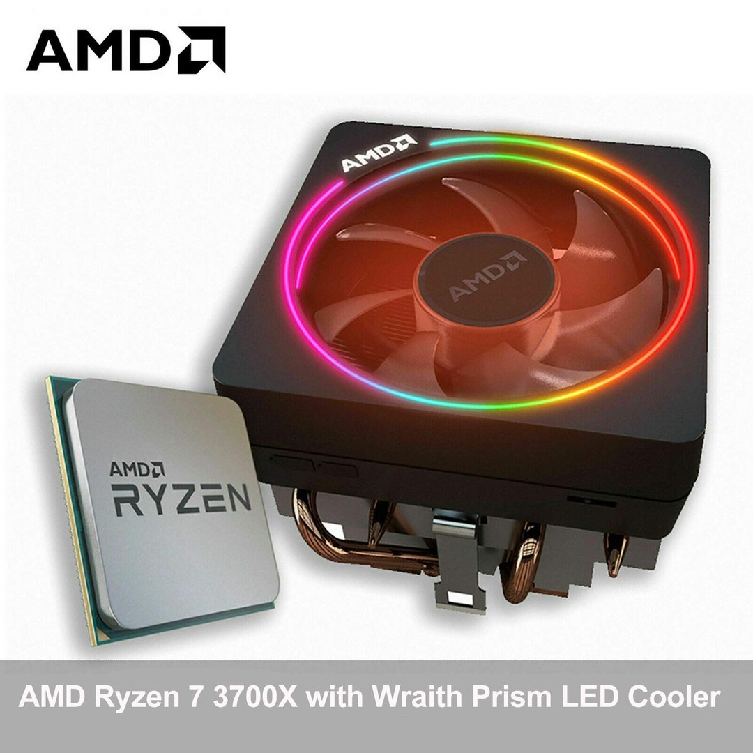 AMD Ryzen 7 3700X 8-Core 16-Thread CPU + Wraith Prism Cooler | AM4