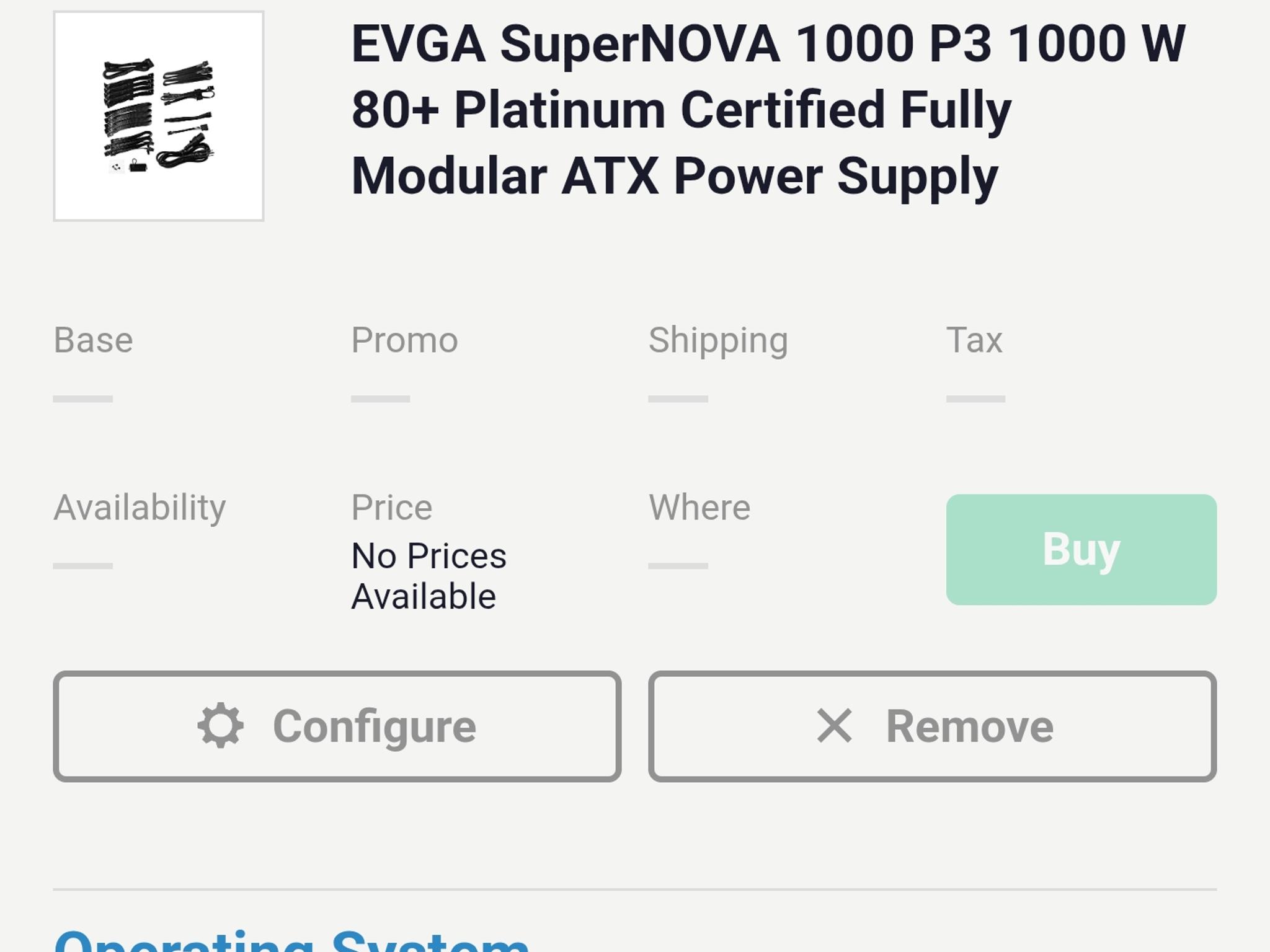 EVGA 1000 p3