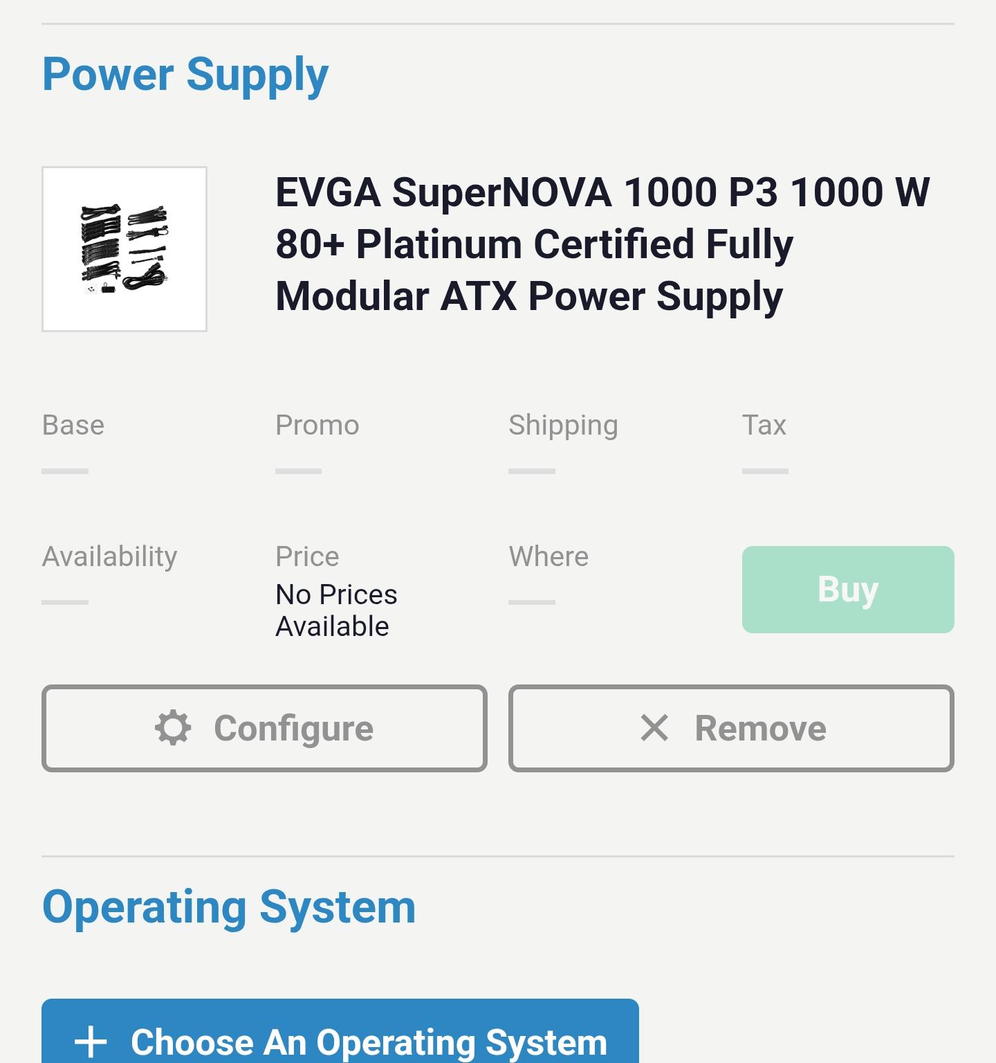 EVGA 1000 p3