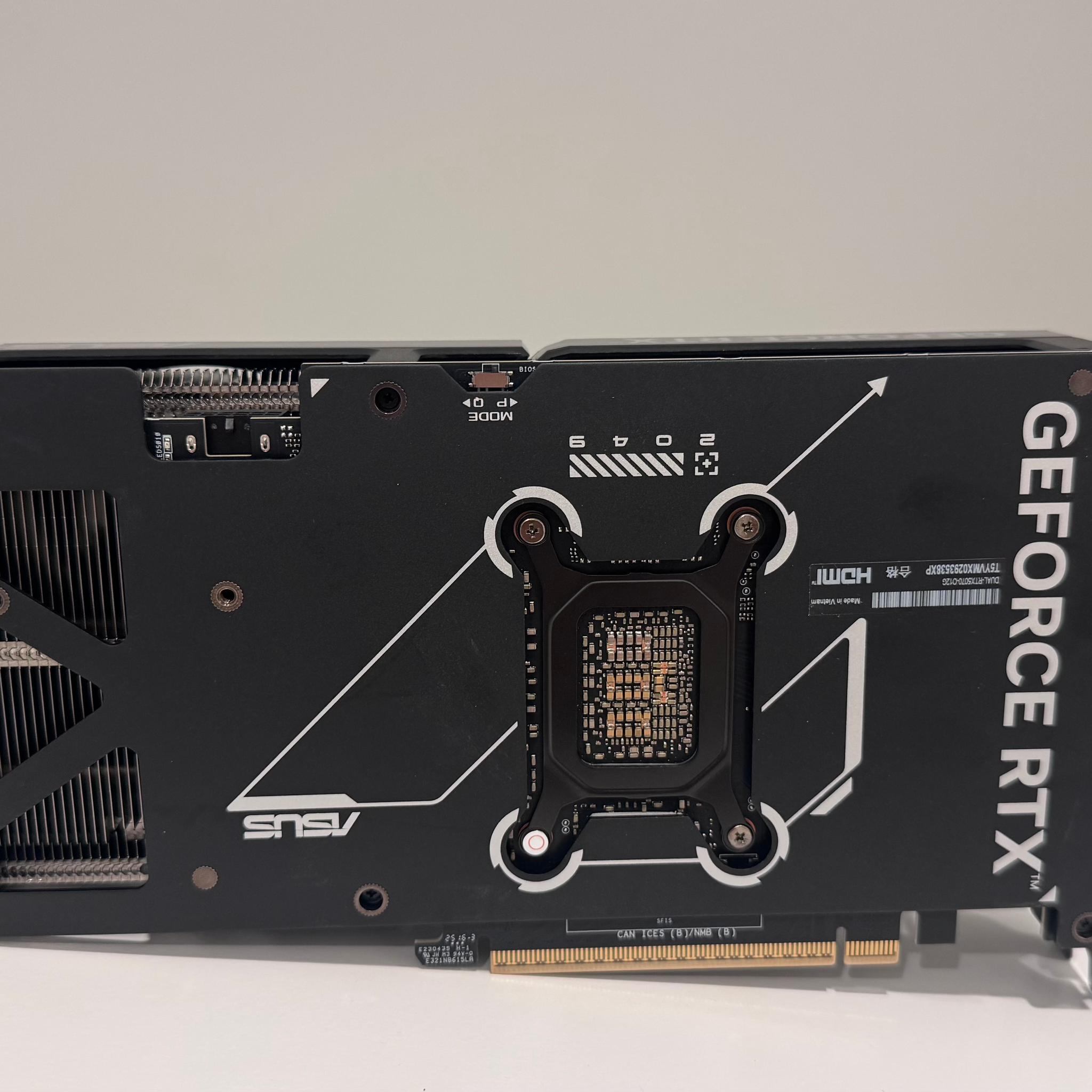 ASUS Dual GeForce RTX™ 5070 12GB GDDR7 OC Edition