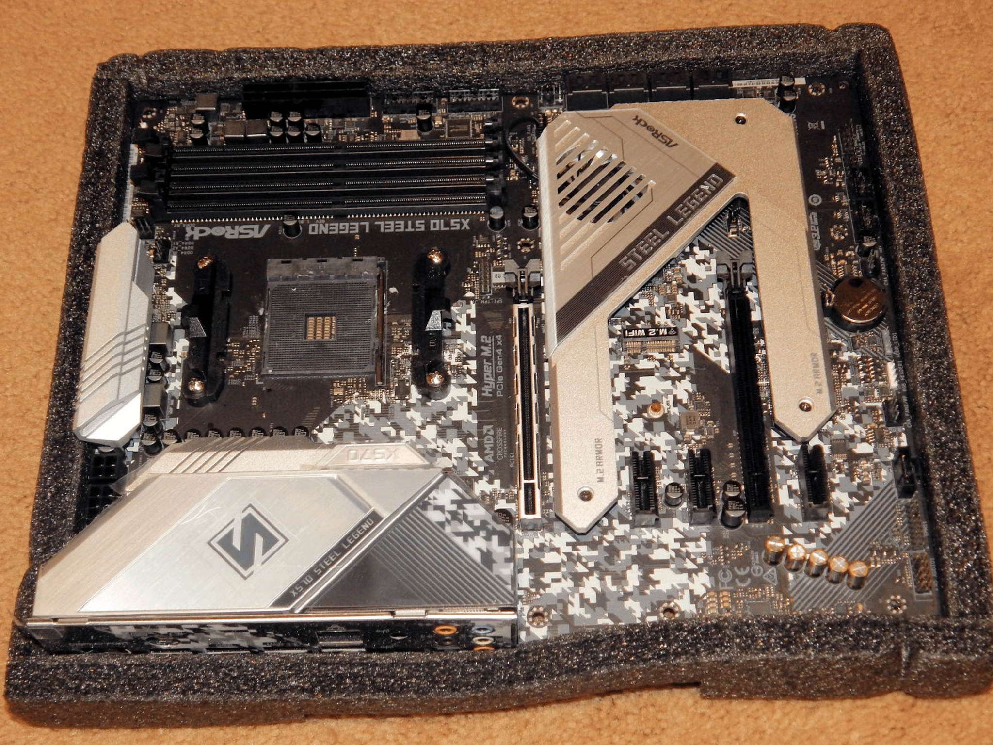 ASROCK X570 STEEL LEGEND SOCKET AM4 MOTHERBOARD, USED ONCE