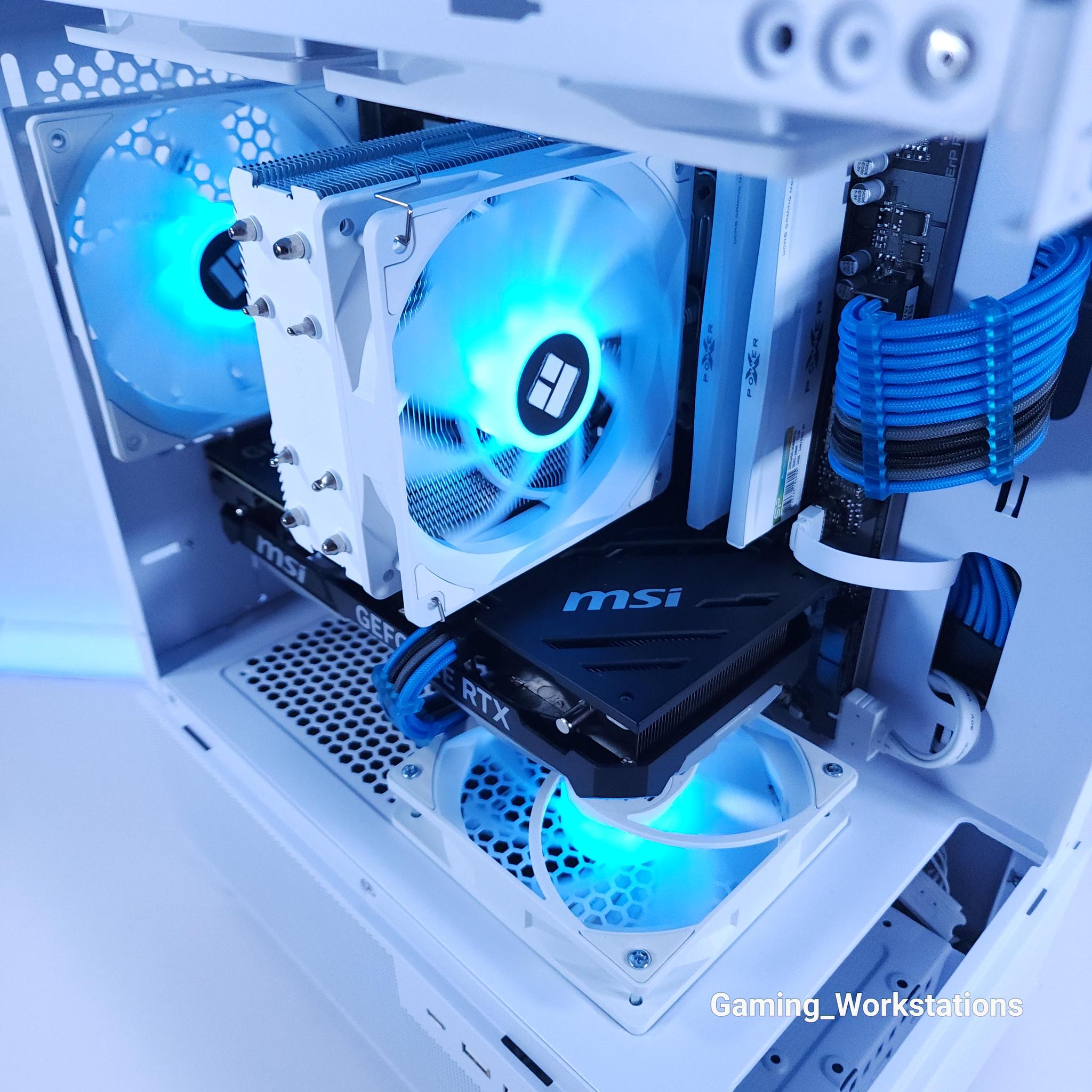 💙🤍RTX 4070 || Ryzen 5 7500F || 2TB NVMe SSD || 32GB 6000MHz DDR5 || 1440p Gaming Computer