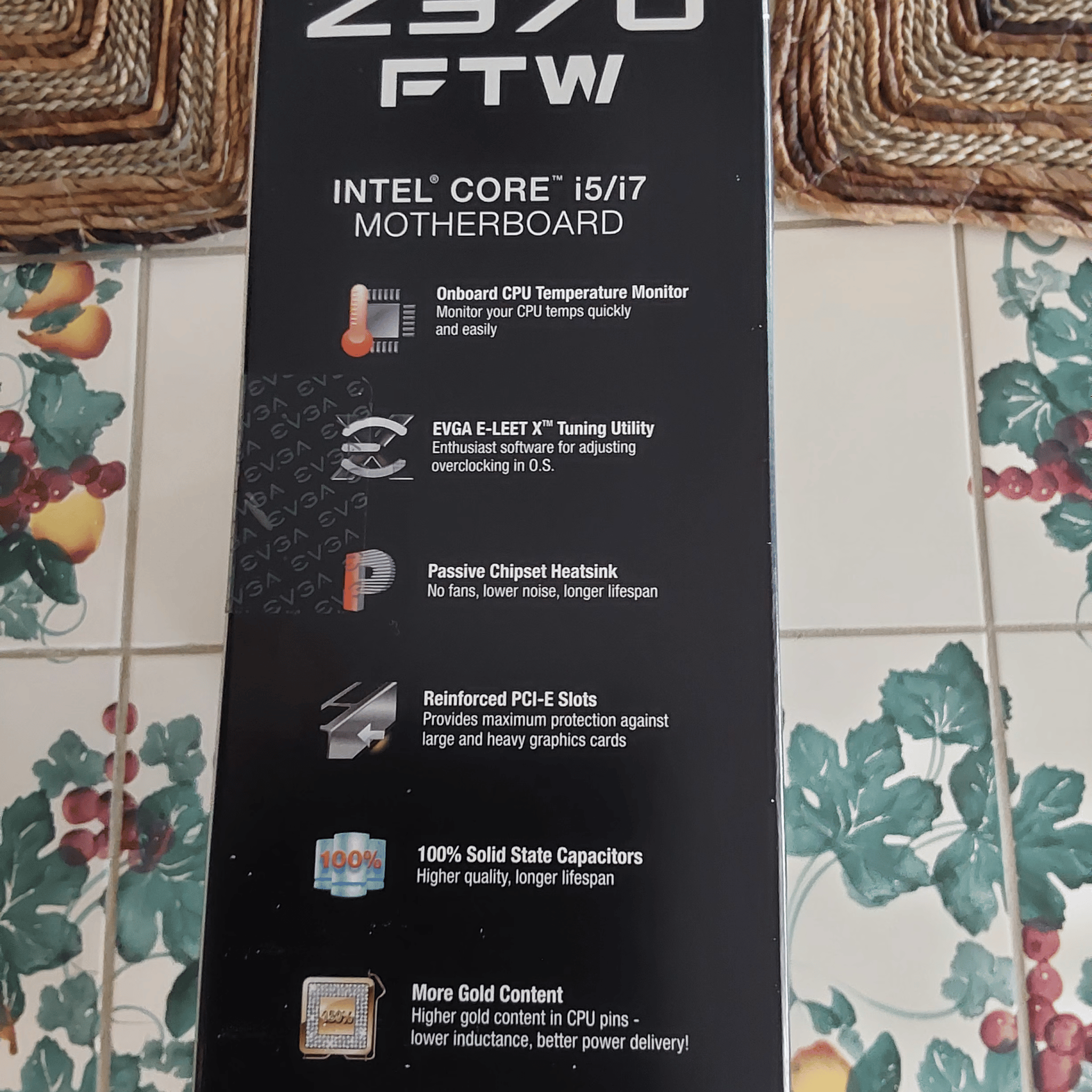 EVGA FTW Z370 LGA1151 (Intel 8th & 9th Gen) ATX Motherboard (Model 134-KS-E377-KR)