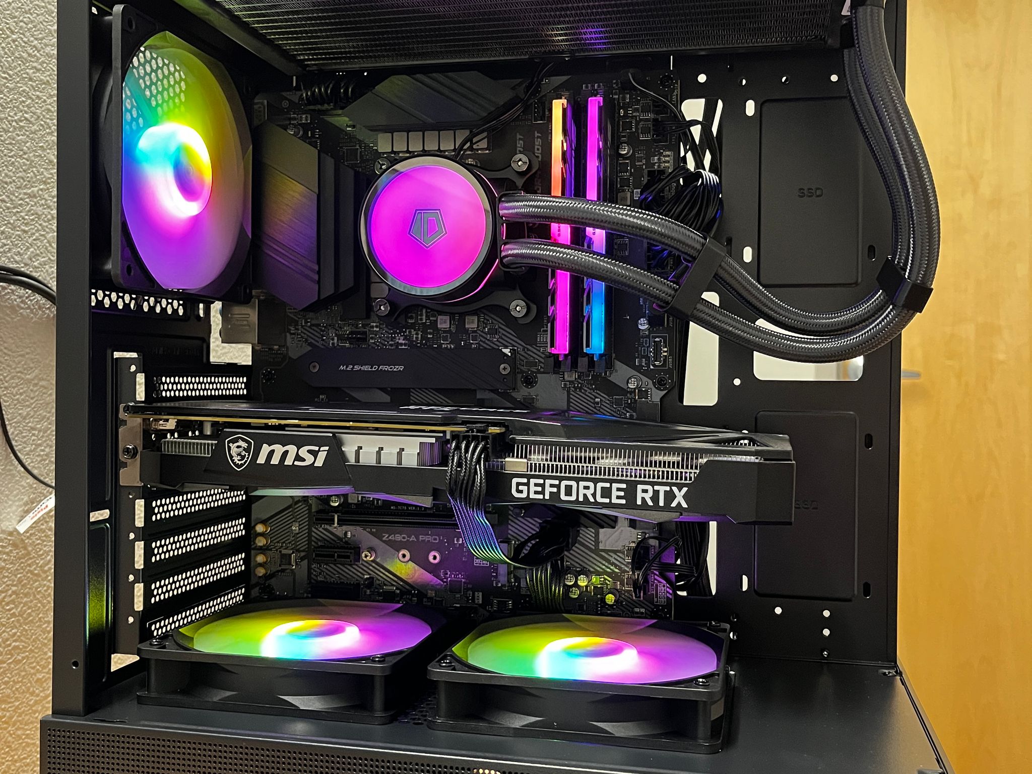 GeForce RTX 3060 12gb Custom Gaming PC - Core i5-10400F, 16GB RAM, 1TB NVMe SSD