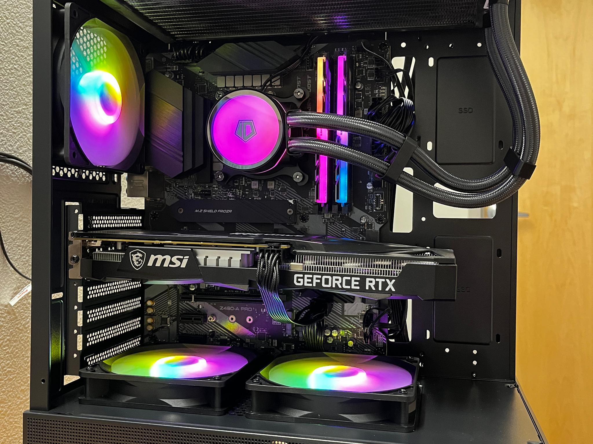 GeForce RTX 3060 12gb Custom Gaming PC - Core i5-10400F, 16GB RAM, 1TB NVMe SSD