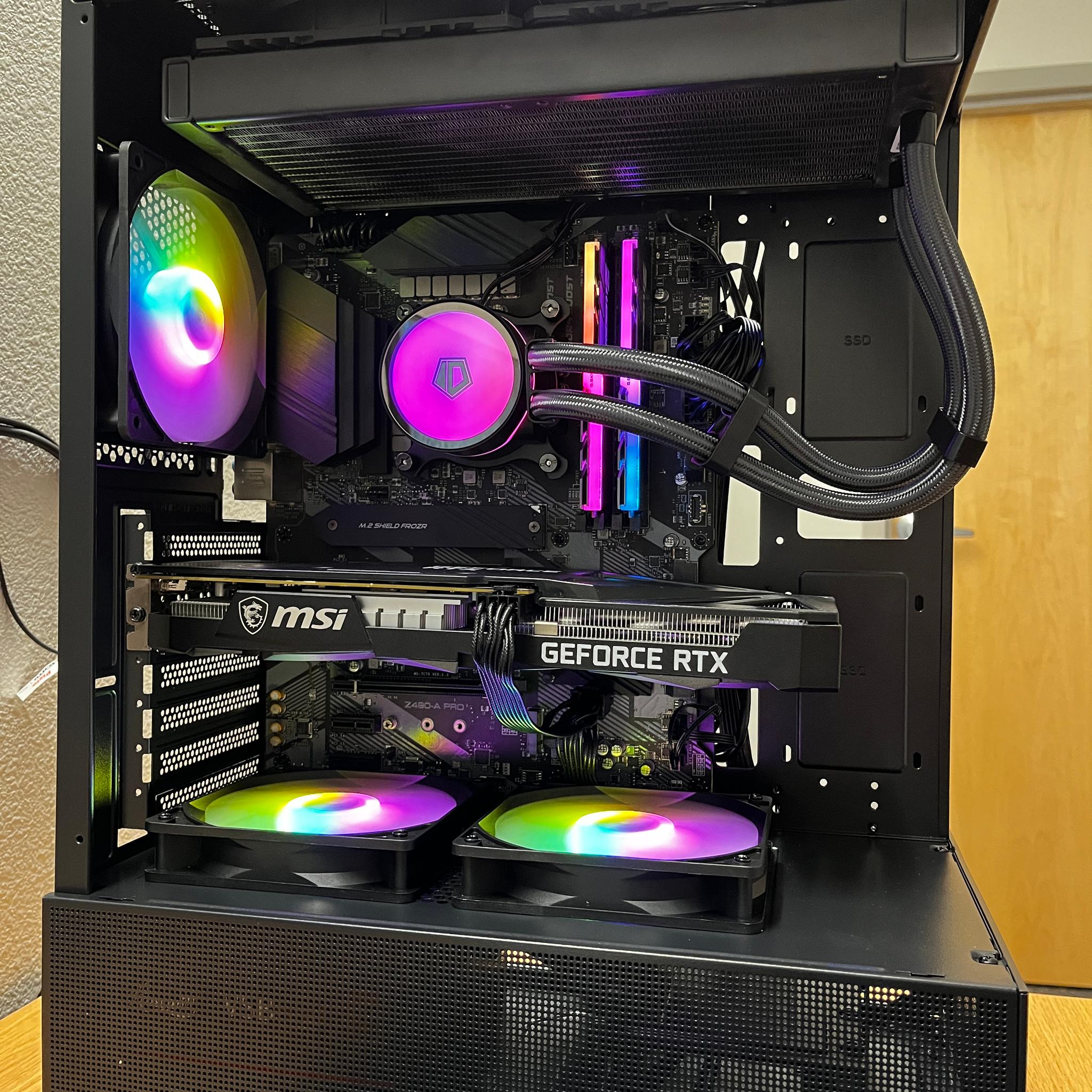 GeForce RTX 3060 12gb Custom Gaming PC - Core i5-10400F, 16GB RAM, 1TB NVMe SSD