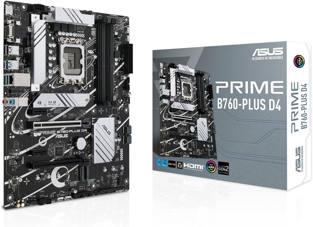 ASUS Prime B760-PLUS D4 Intel GA 1700 ATX Motherboard
