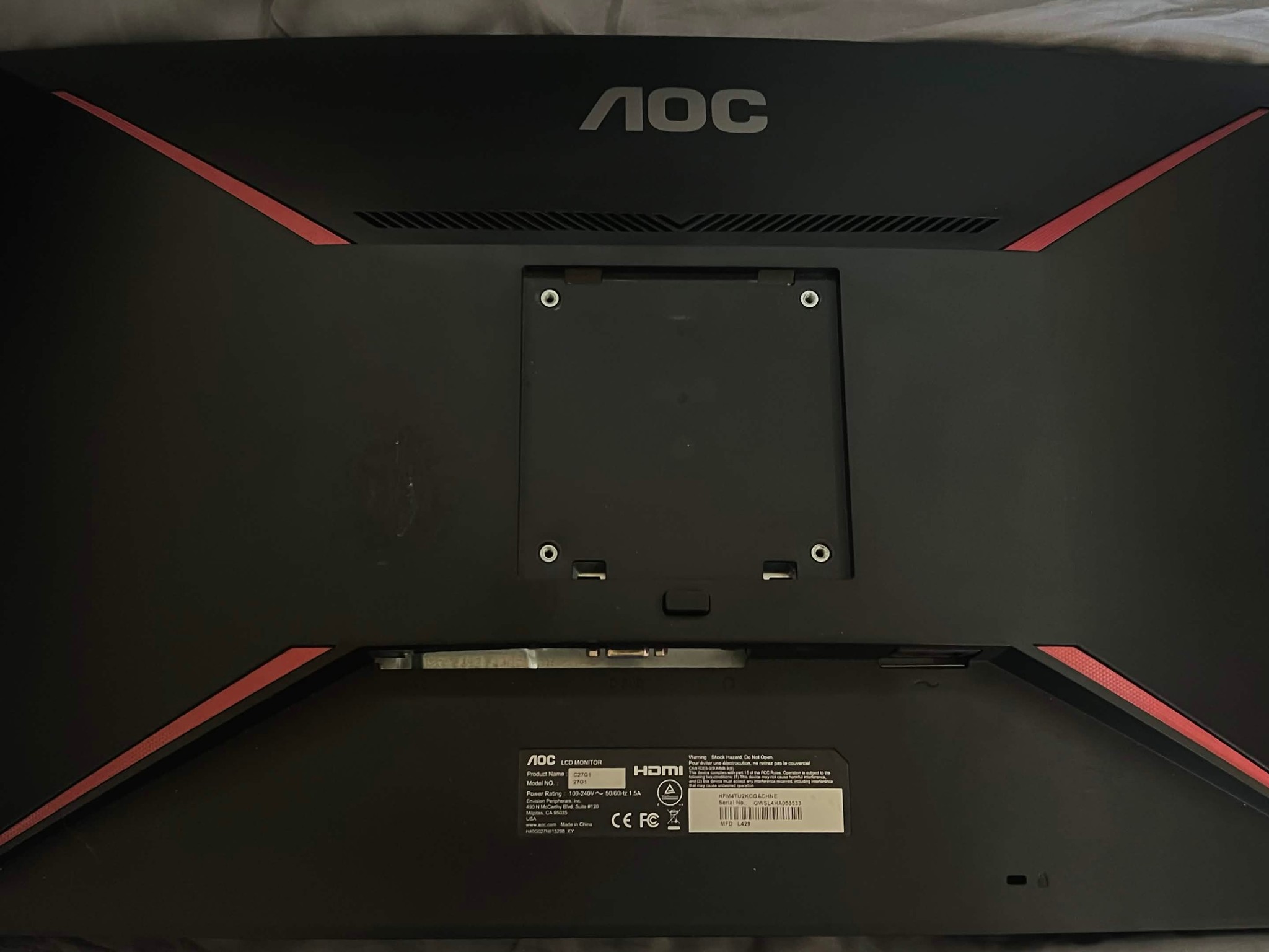 AOC C27G1 | 144hz | 1ms | 1080p