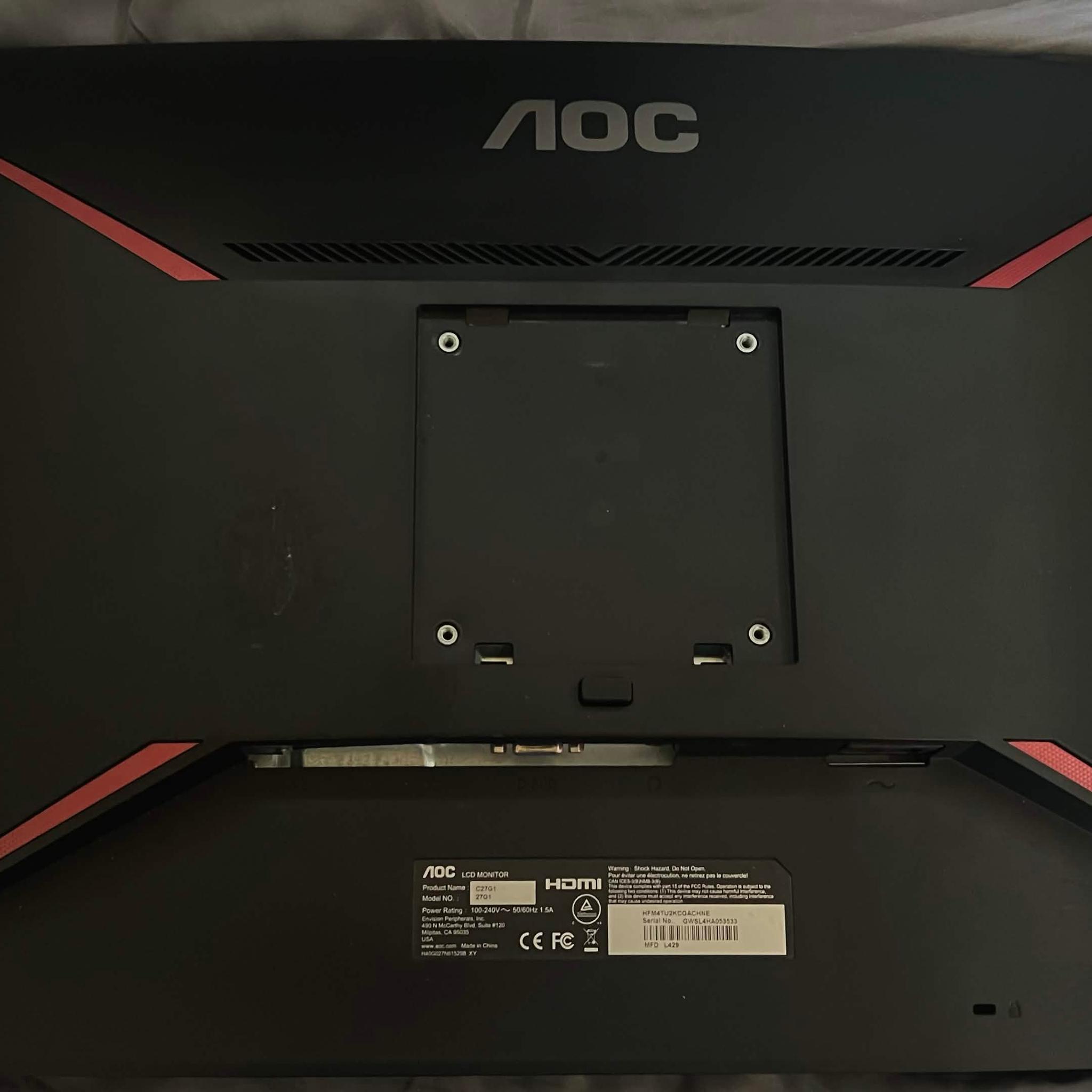 AOC C27G1 | 144hz | 1ms | 1080p