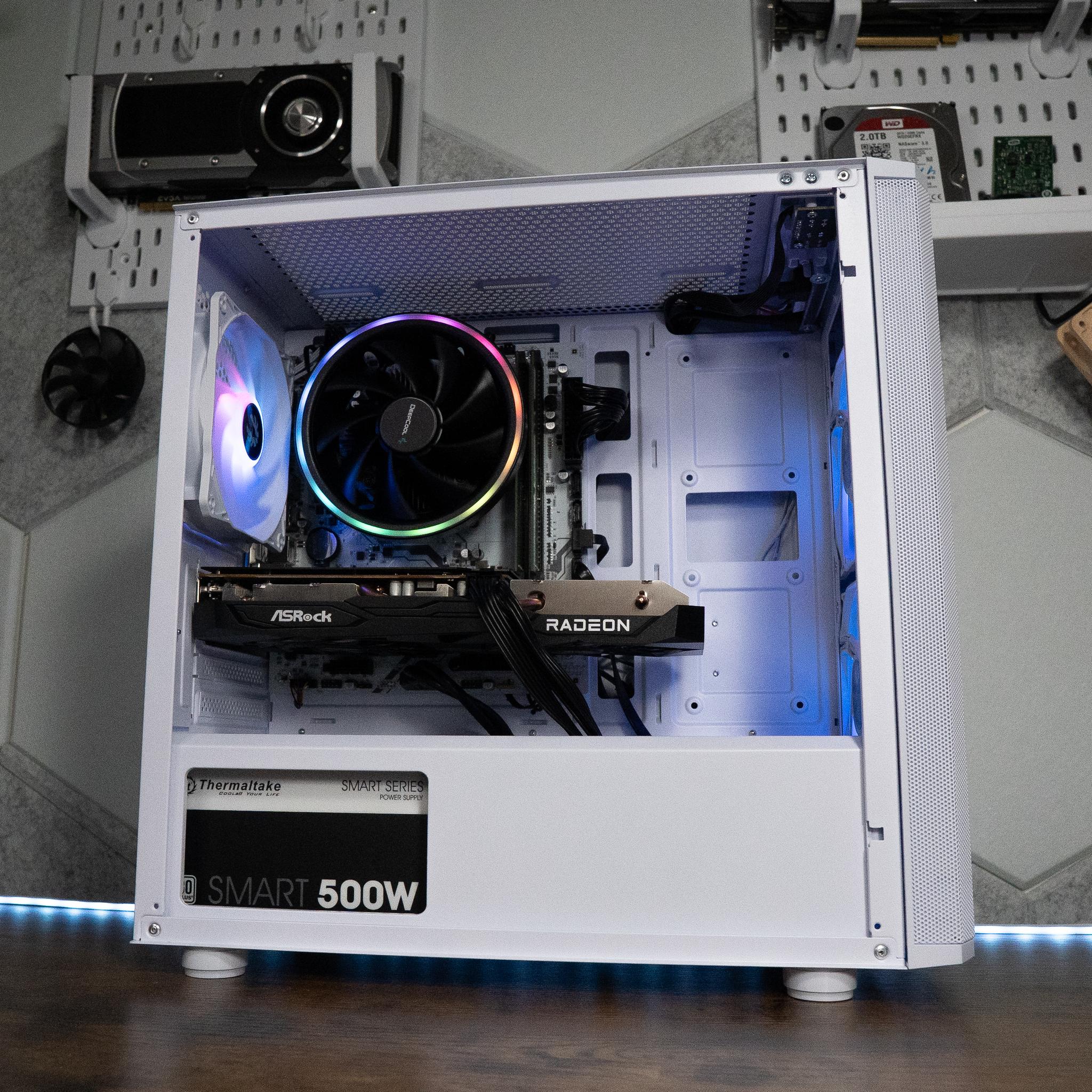 🌨🌌 | ASROCK RX 6600 8GB OC | RYZEN 5 5500 | 16GB DDR4 RAM | 1.25TB | Arctic Sky