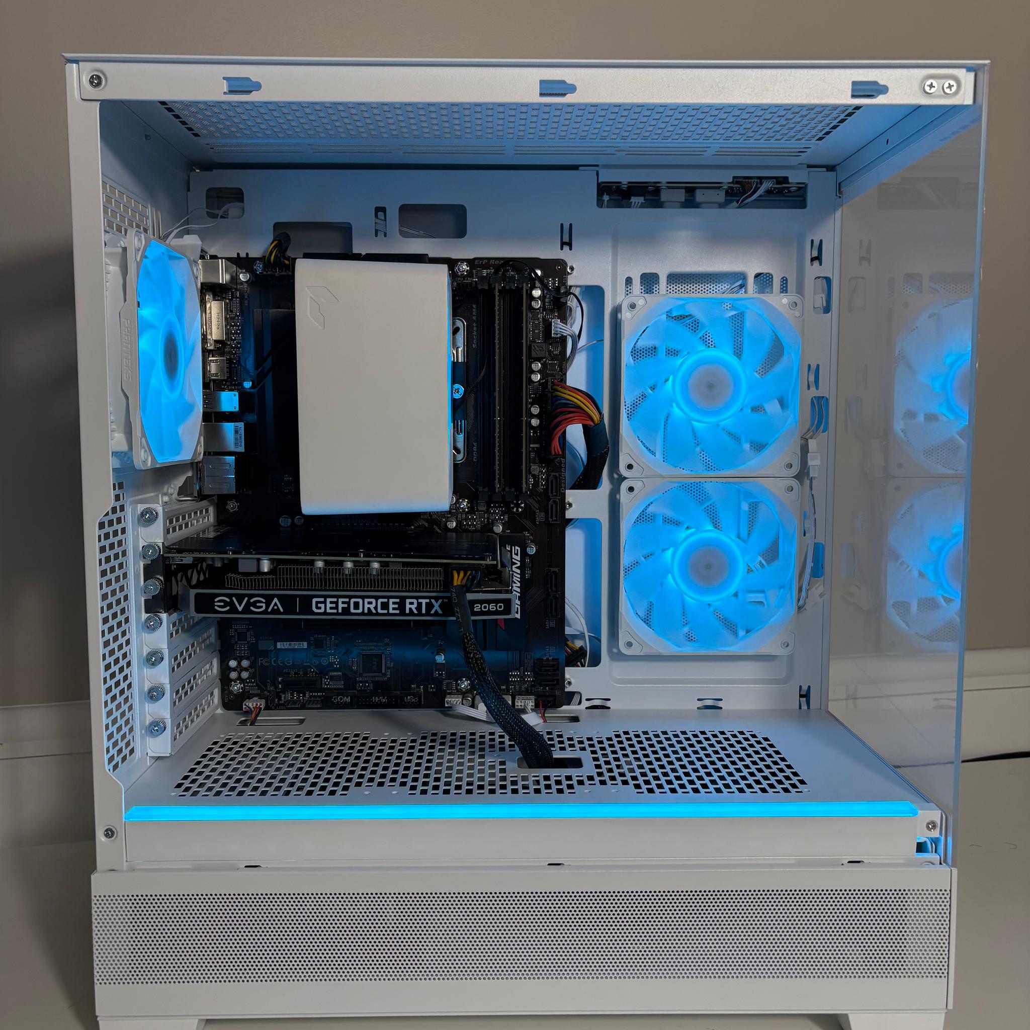 Clean White Gaming PC - Nvidia RTX 2060 6GB, Ryzen 5 3600, 16GB, 512GB SSD