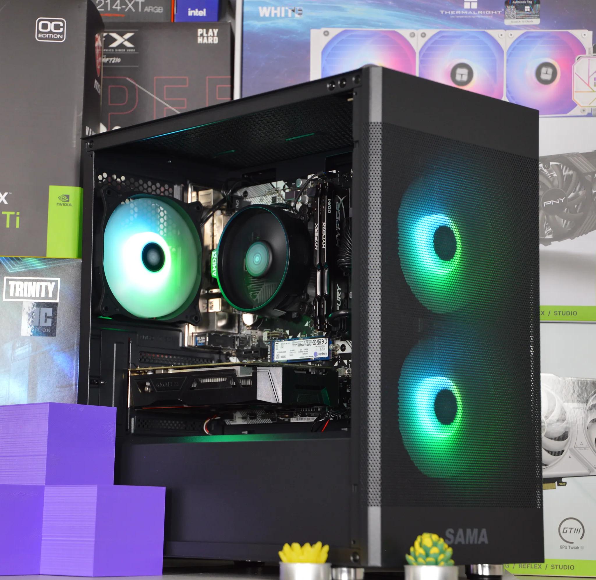 ⚫🟣| GTX 1050 Ti 4GB | Ryzen 3 3200G | 16GB DDR4 RAM | 512GB NVME SSD | Royal Night |