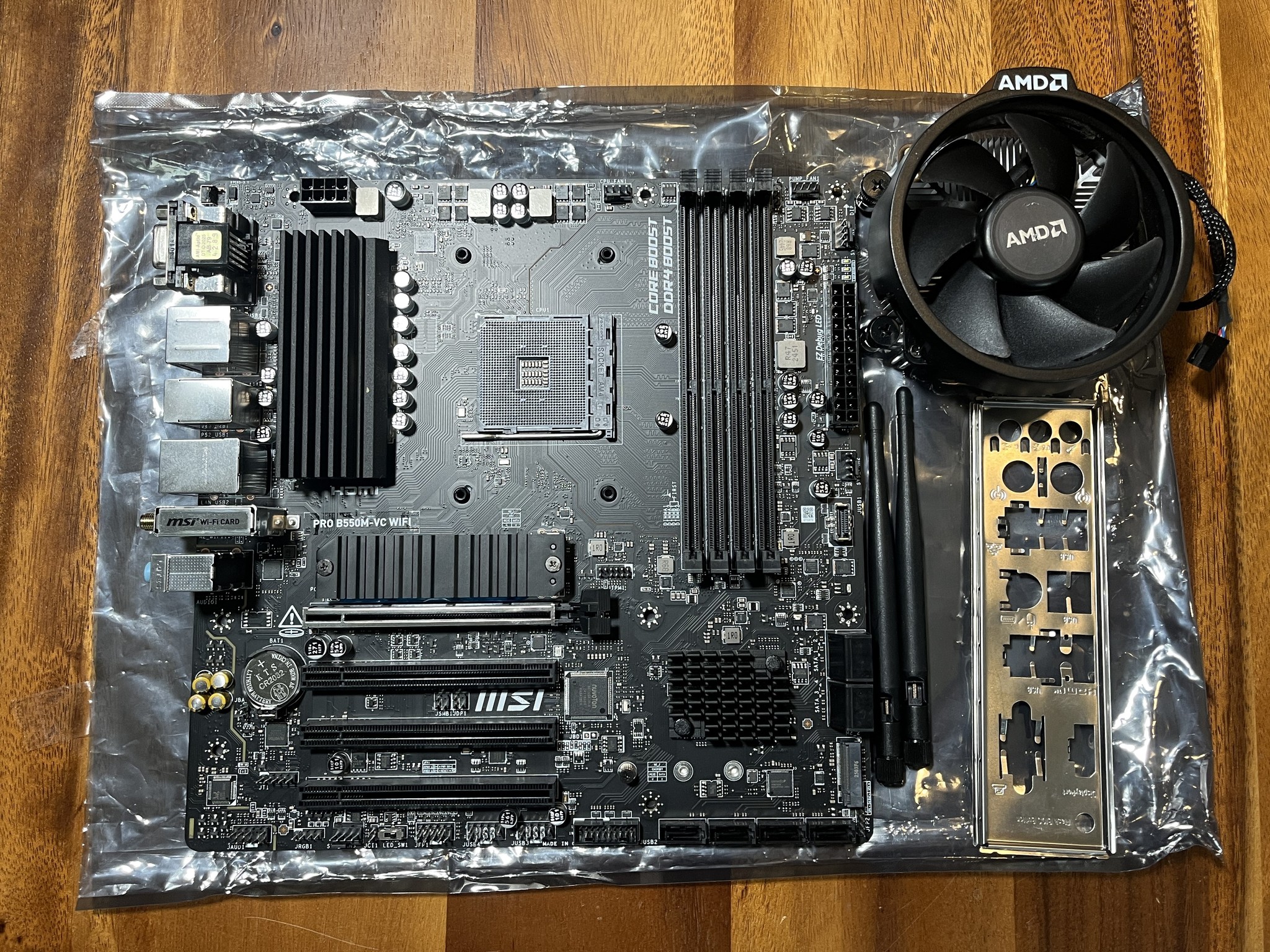 MSI PRO B550M-VC WIFI AMD B550 AM4 DDR4 M.2 VGA DP HDMI MATX MOTHERBOARD