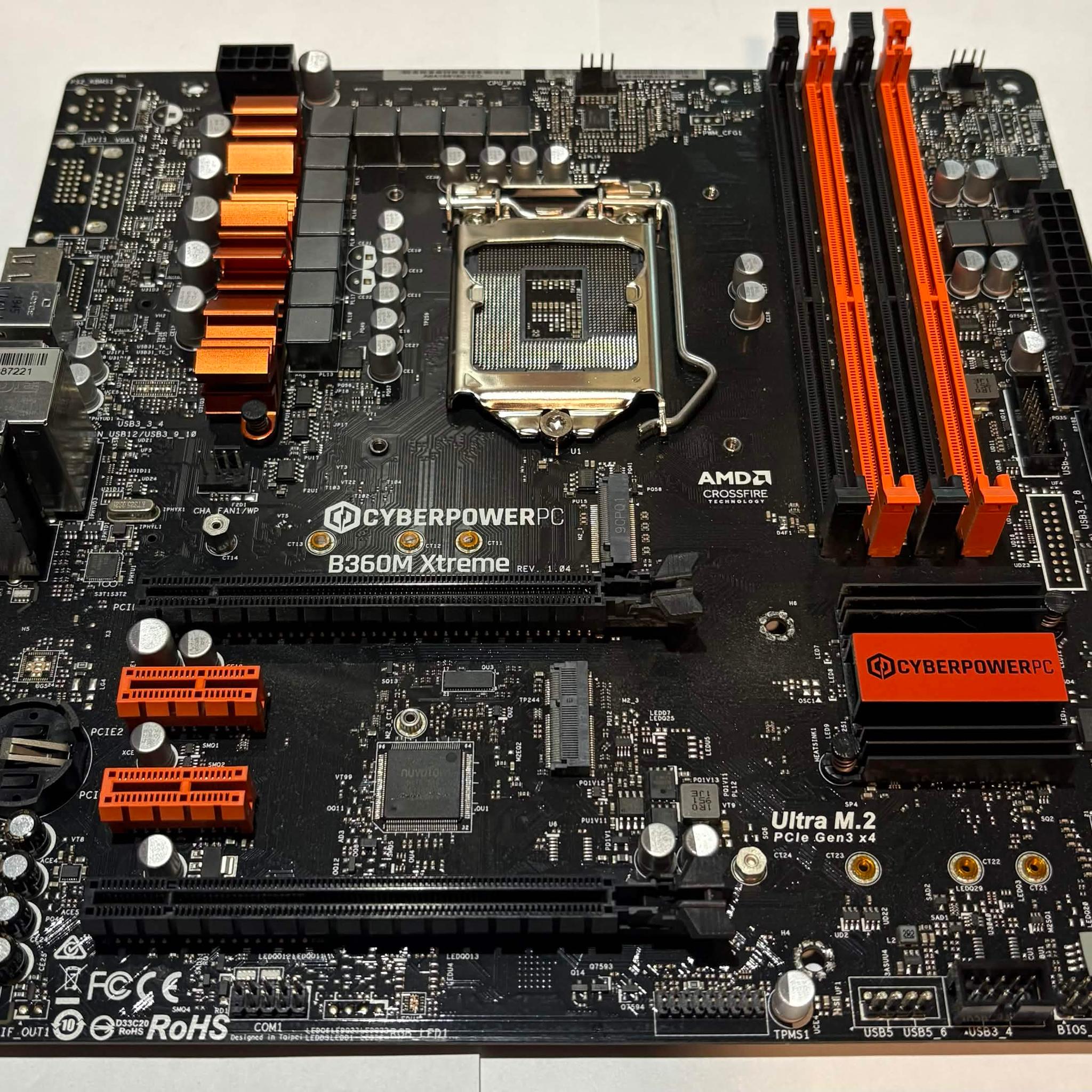 CyberPowerPC B360M Xtreme LGA1151 Micro ATX Motherboard Tested Working (NM)