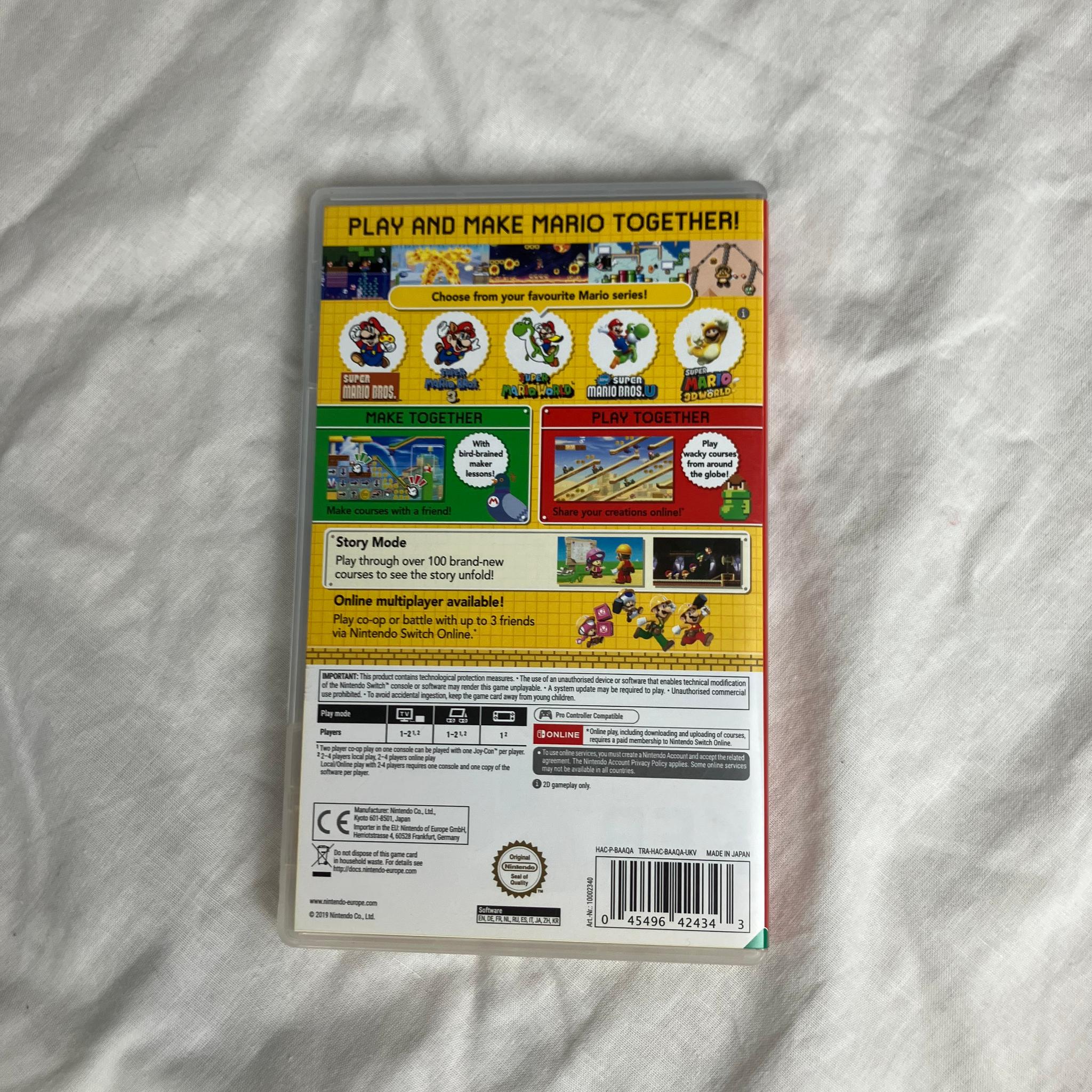 Super Mario Maker 2 NINTENDO SWITCH