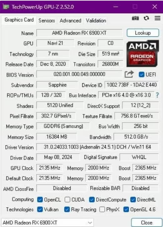 6900xt + 9900k a 1440p Masterpiece