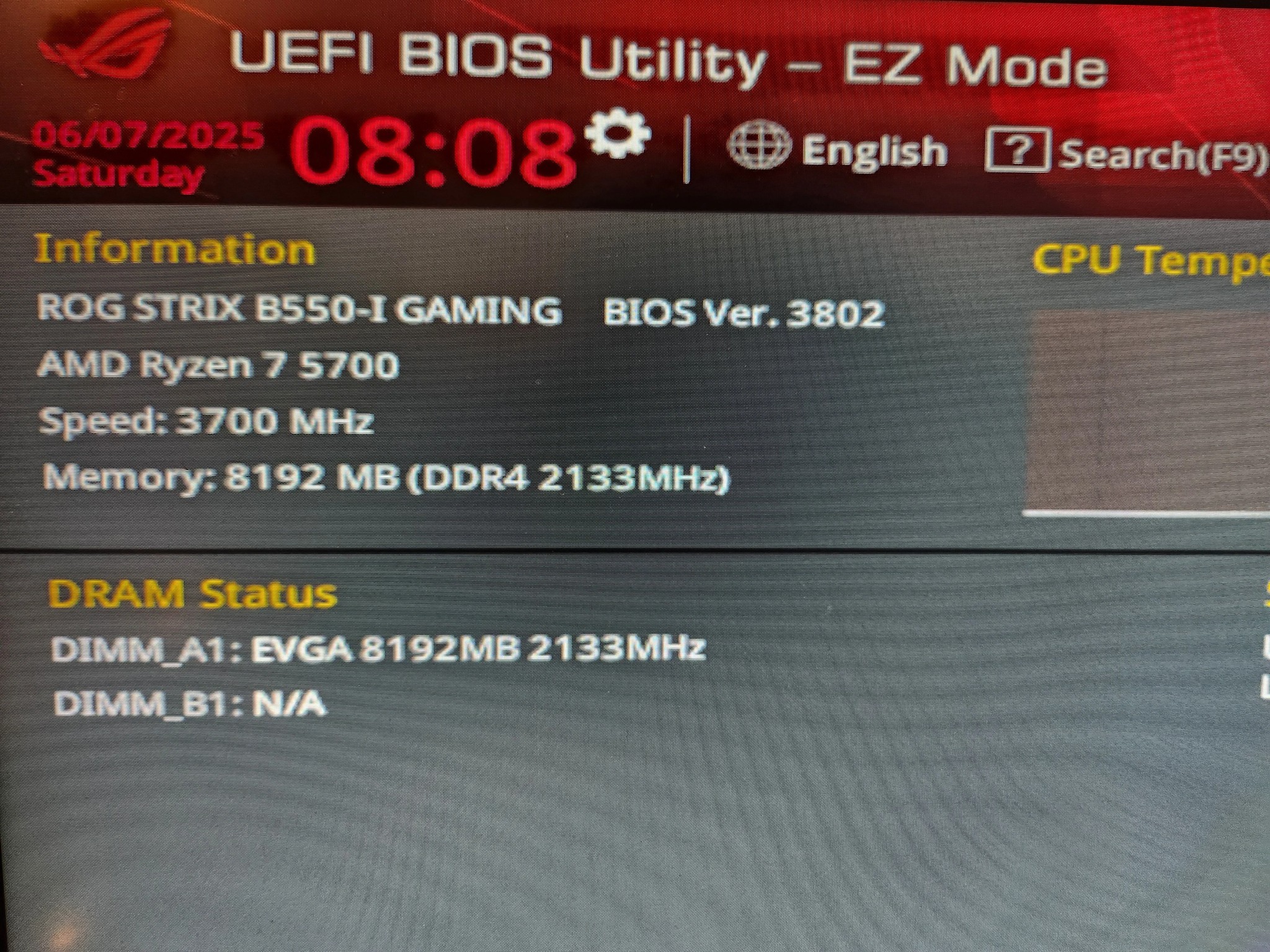Asus ROG STRIX B550-I GAMING | Mini ITX AM4 Motherboard