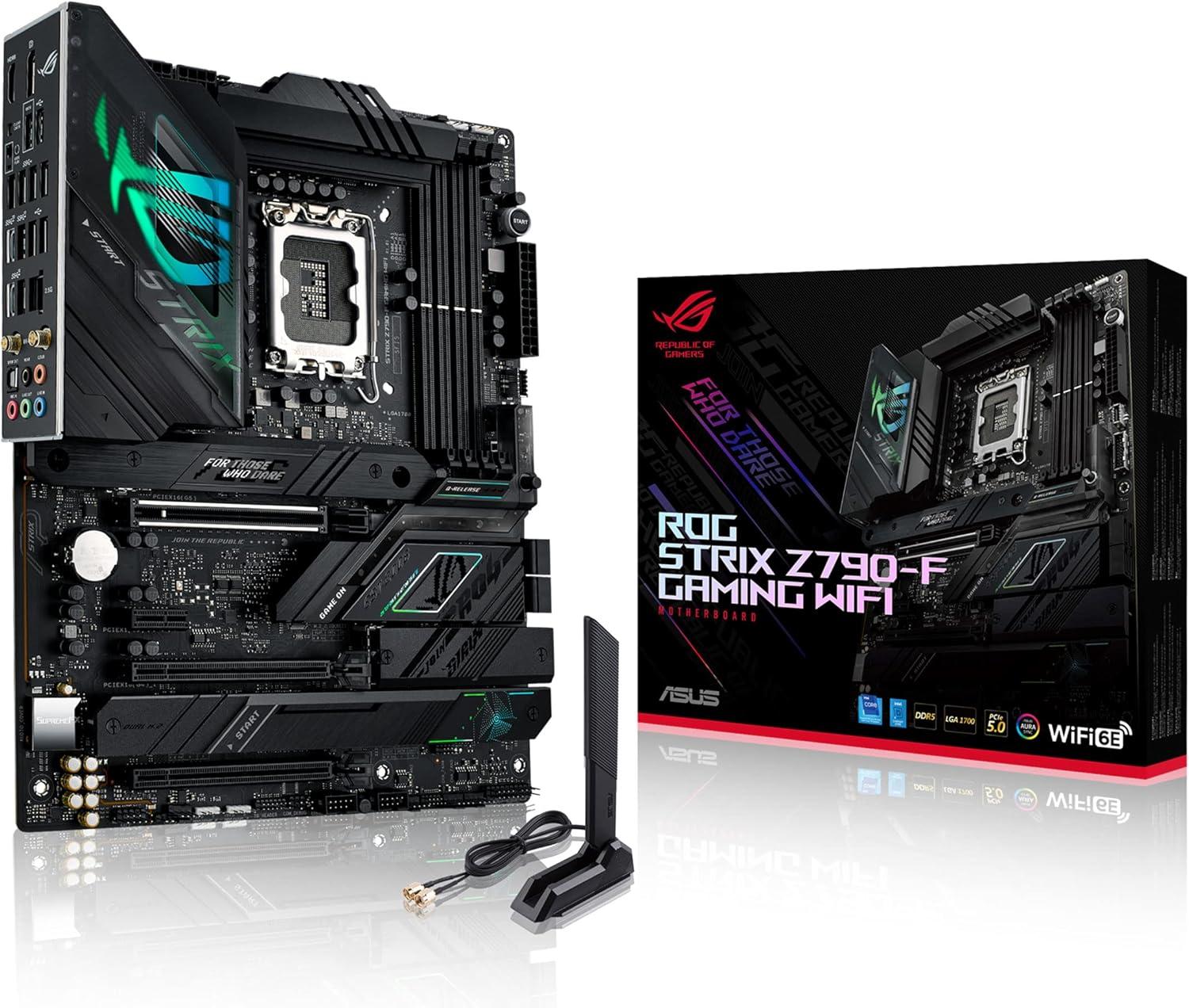 ASUS ROG Strix Z790-F Gaming WiFi 6E LGA 1700(Intel 14th&13th &12th Gen) ATX gaming motherboard