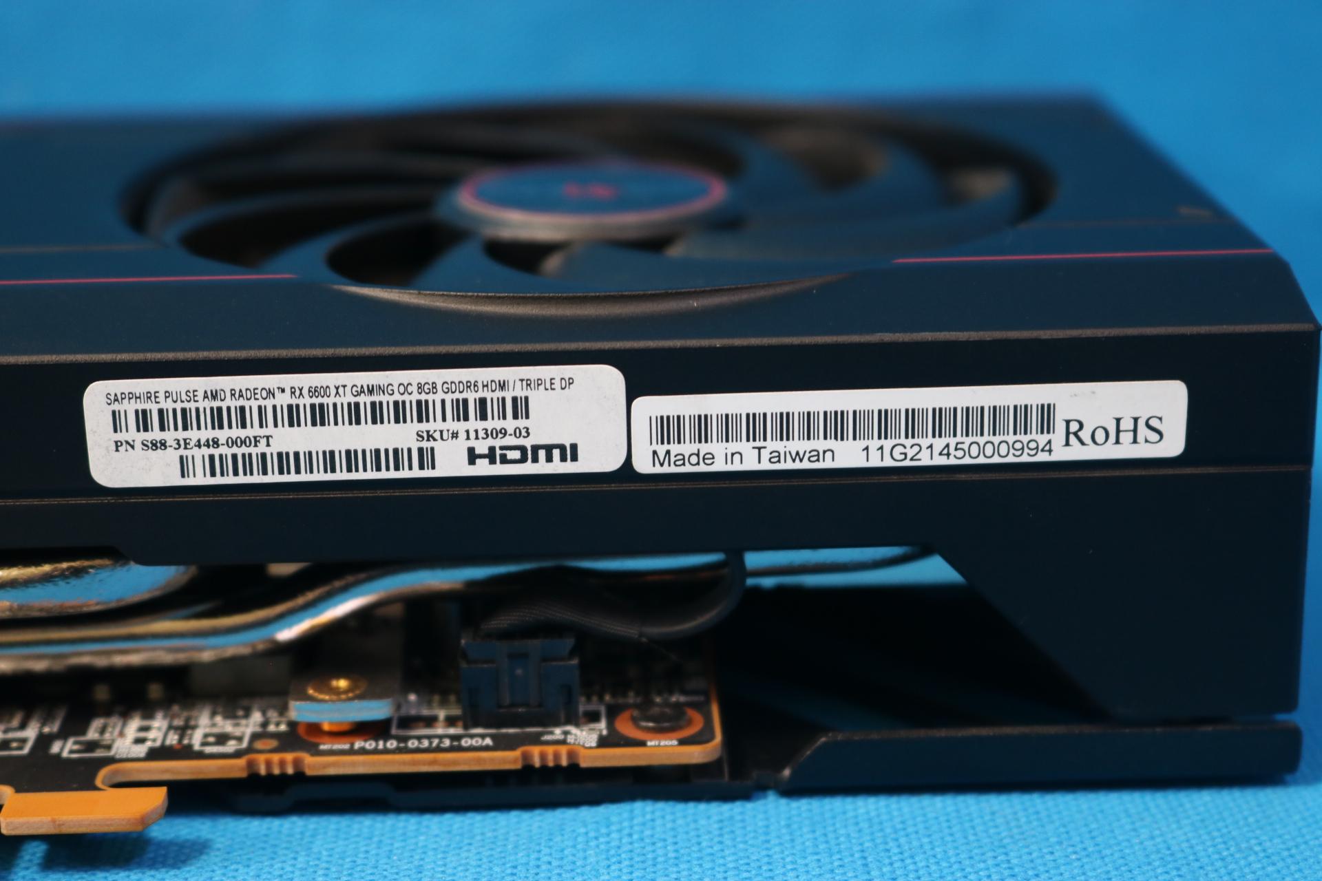 Sapphire Pulse AMD Radeon RX 6600 XT Gaming OC 8GB GDDR6 PCIe 4.0 Desktop GPU P/N: S88-3E448-000FT