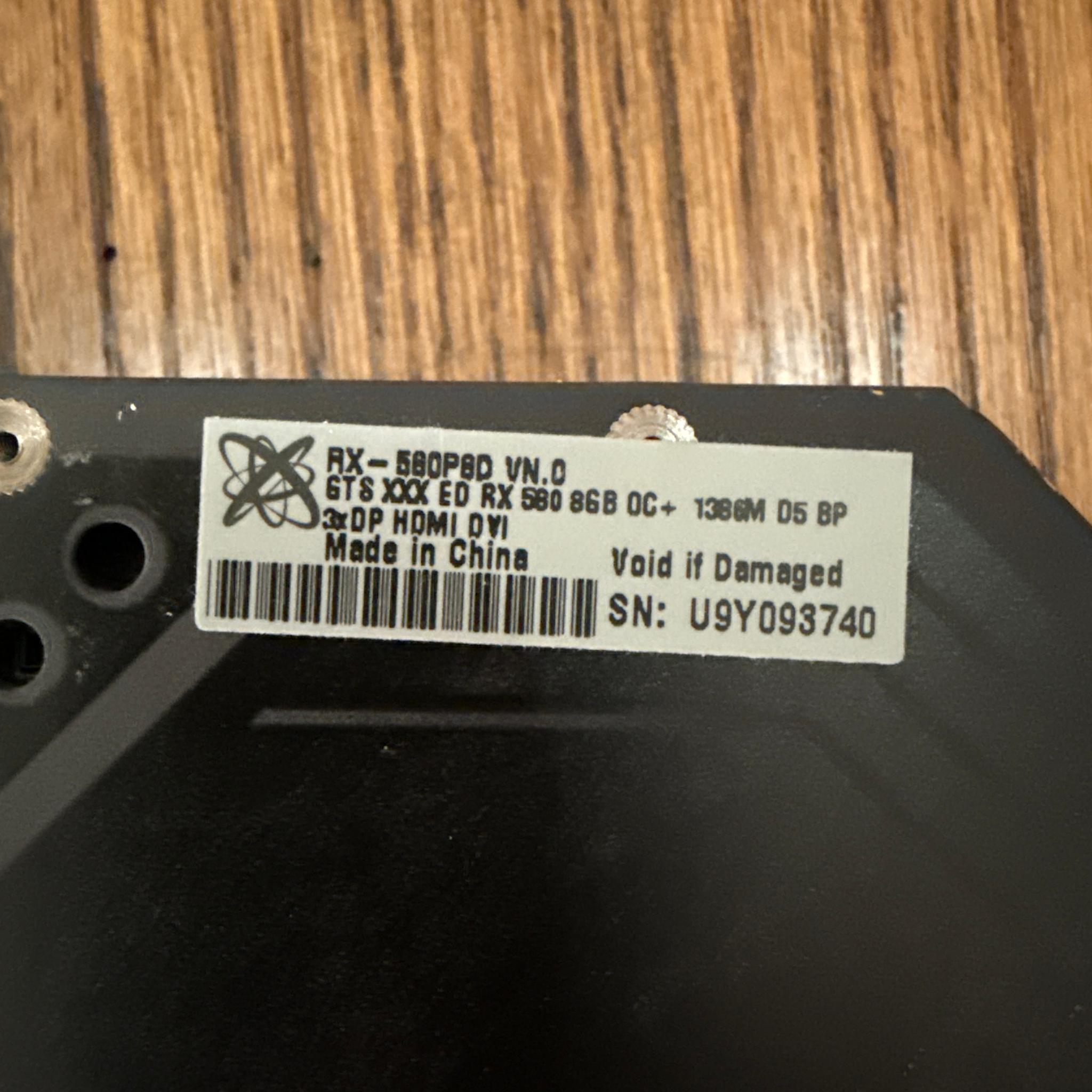 AMD RX 580 (8GB) Nitro